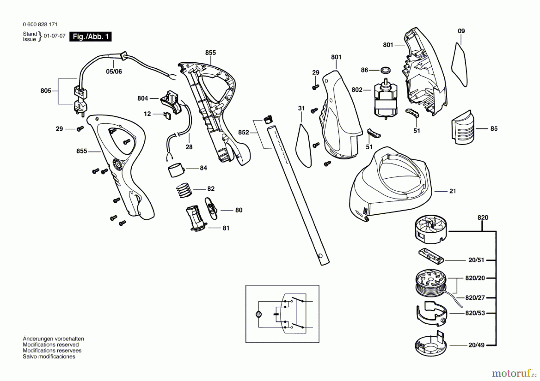  Bosch Gartengeräte Rasentrimmer ART 25 ERGOPOWER Seite 1