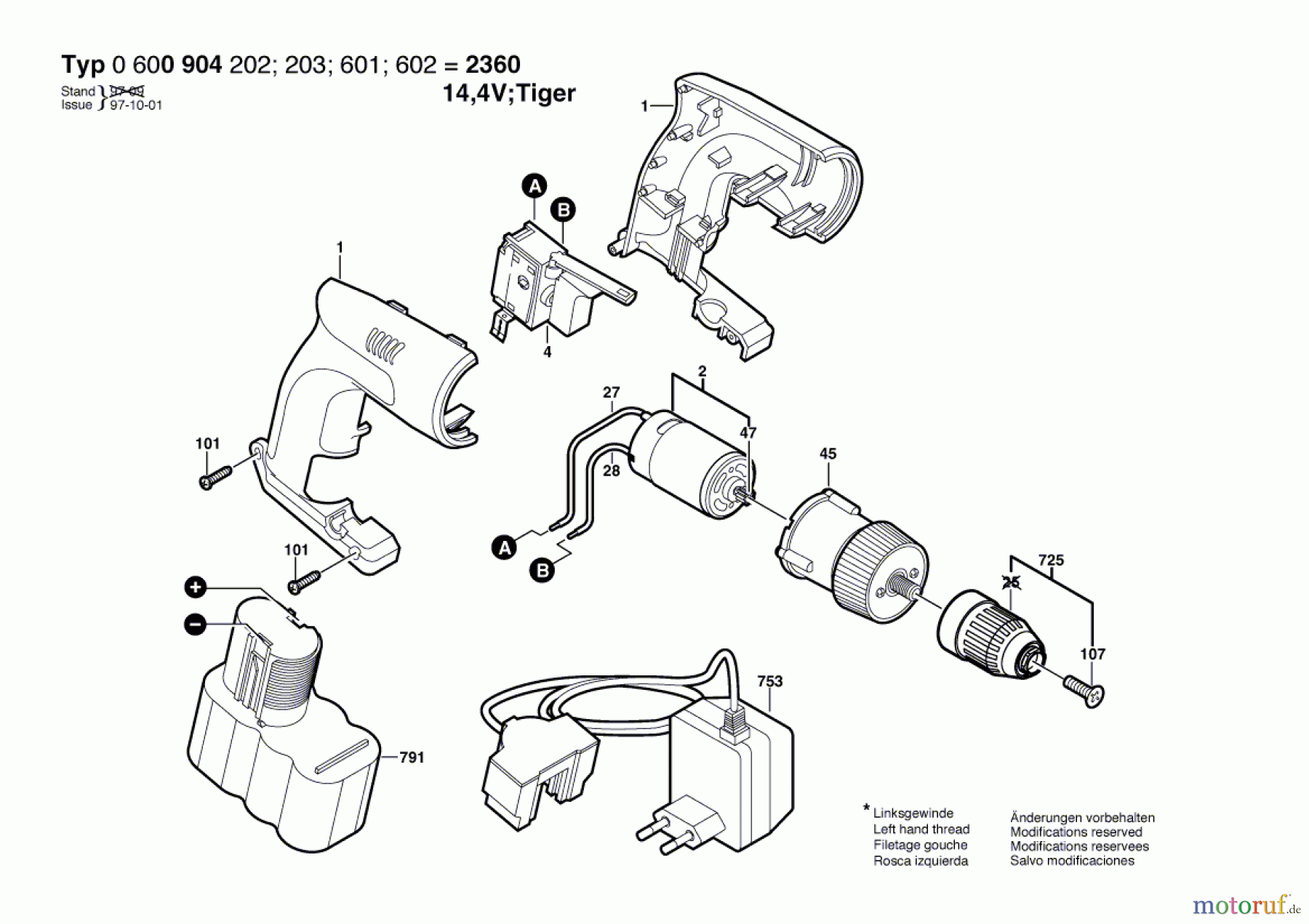  Bosch Akku Werkzeug Hw-Akku-Schrauber 2360 S Seite 1