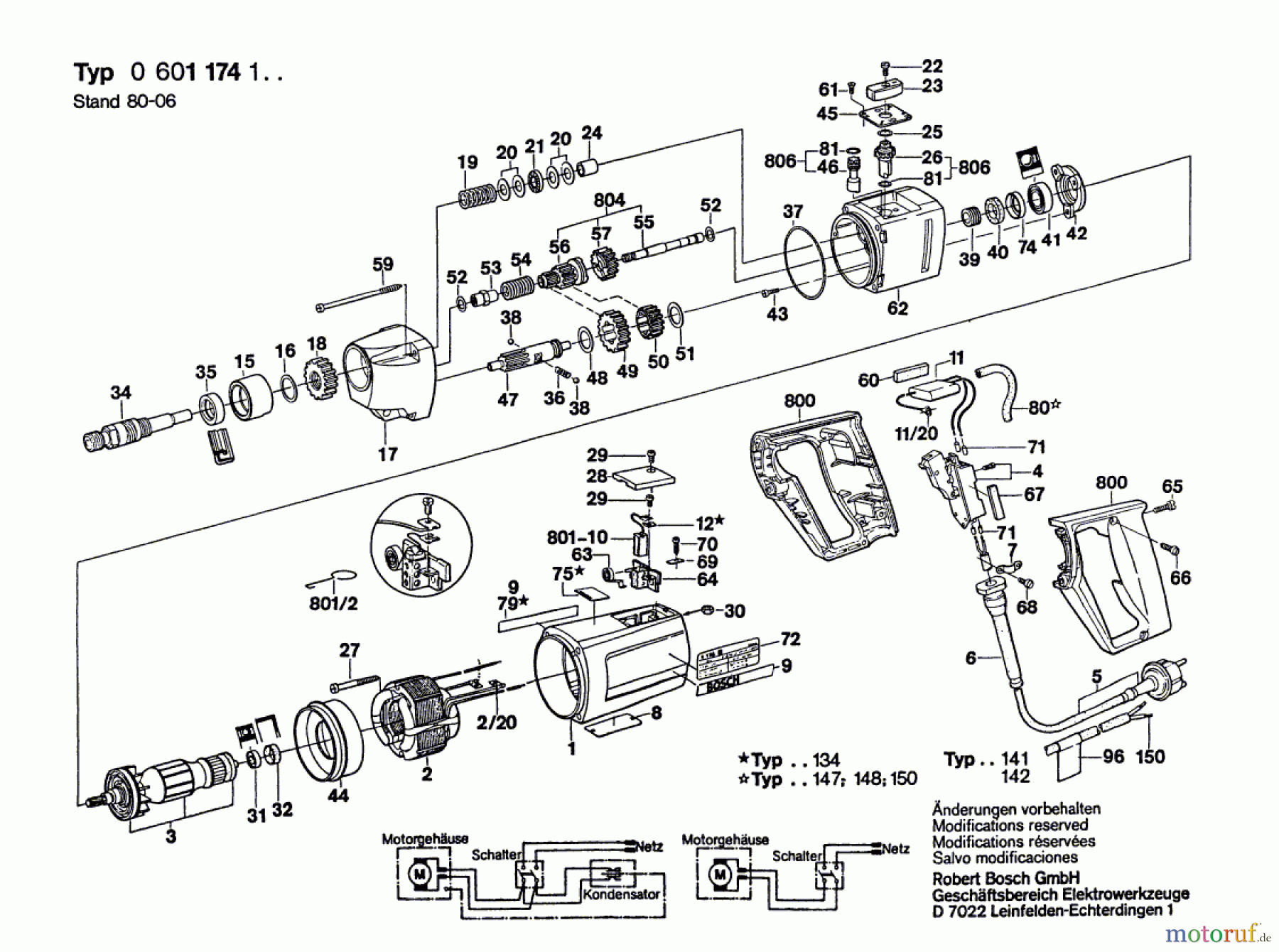  Bosch Werkzeug Schlagbohrmaschine ---- Seite 1