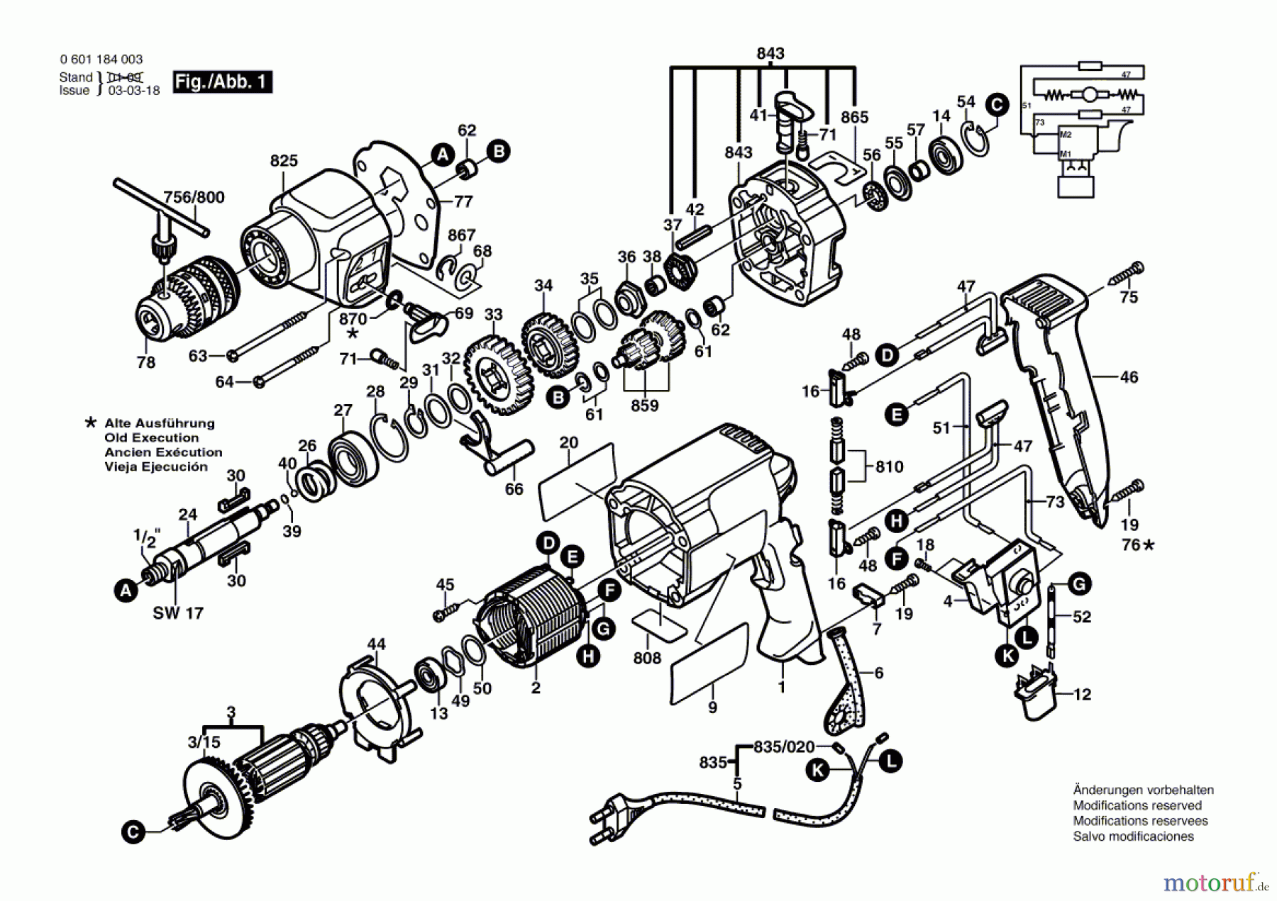  Bosch Werkzeug Schlagbohrmaschine GSB 20-2 Seite 1