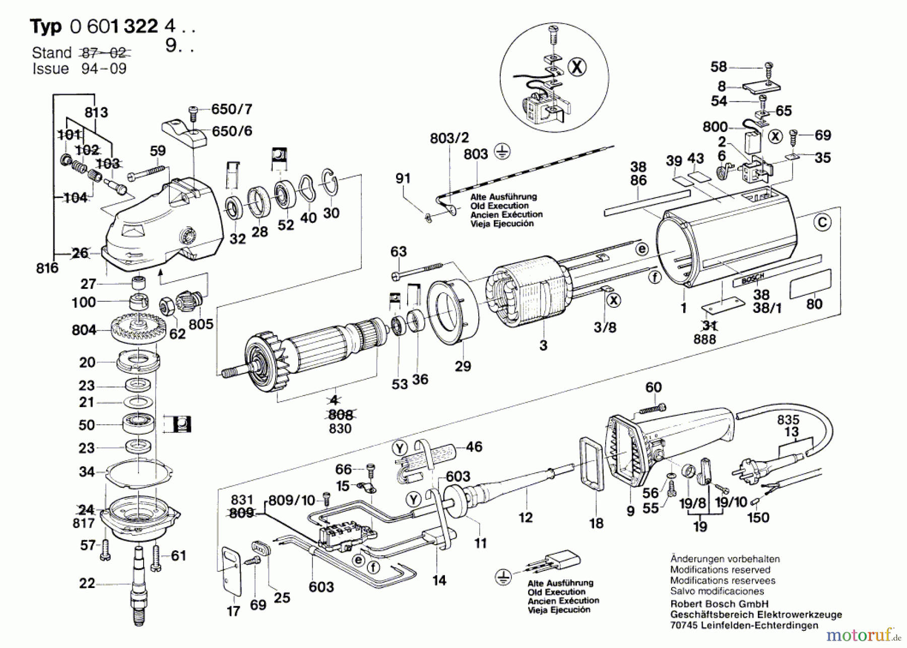  Bosch Werkzeug Winkelschleifer ---- Seite 1