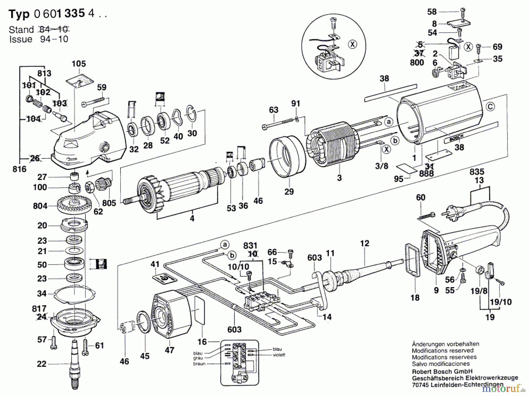  Bosch Werkzeug Winkelschleifer ---- Seite 1