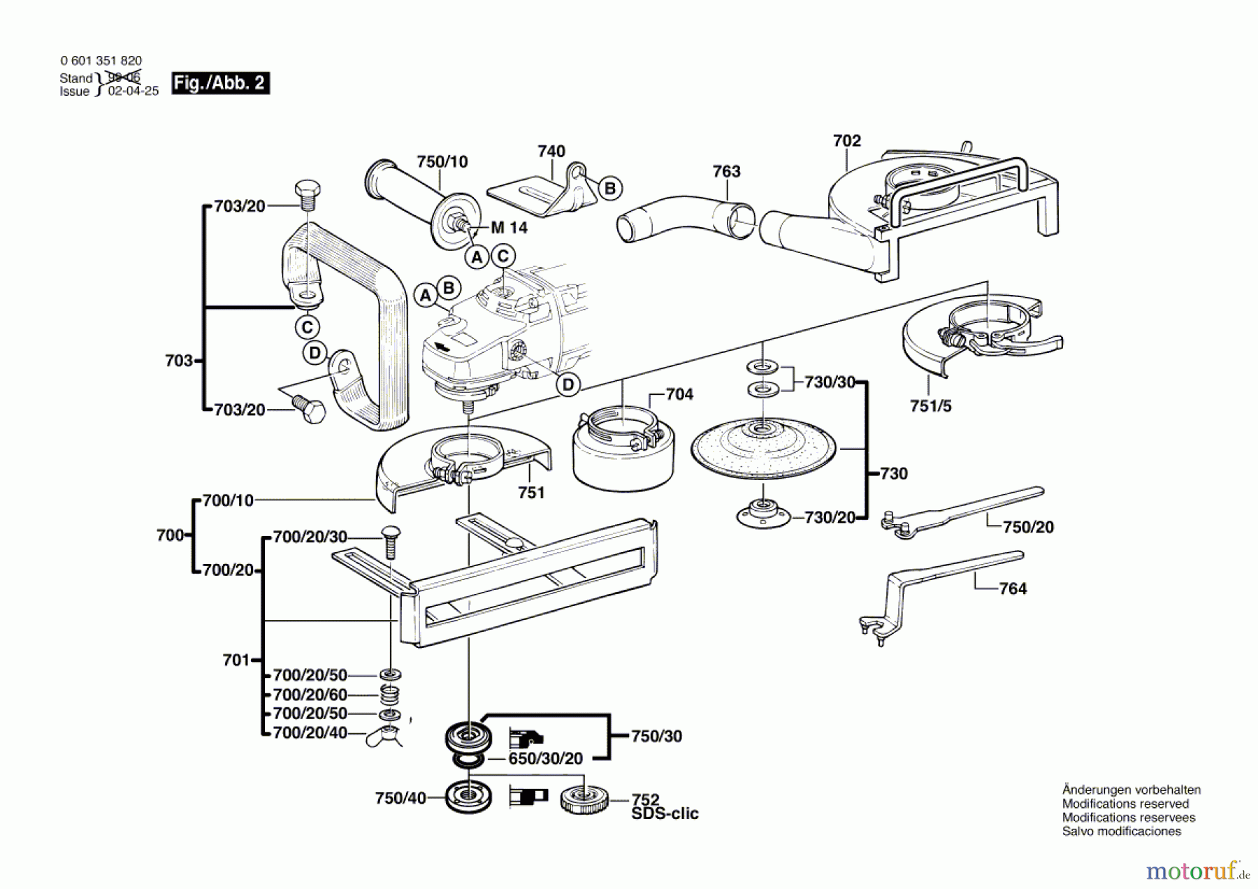  Bosch Werkzeug Winkelschleifer GWS 2000-180 J Seite 2