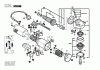 Bosch Winkelschleifer BWS 10-125 C Listas de piezas de repuesto y dibujos Seite 1