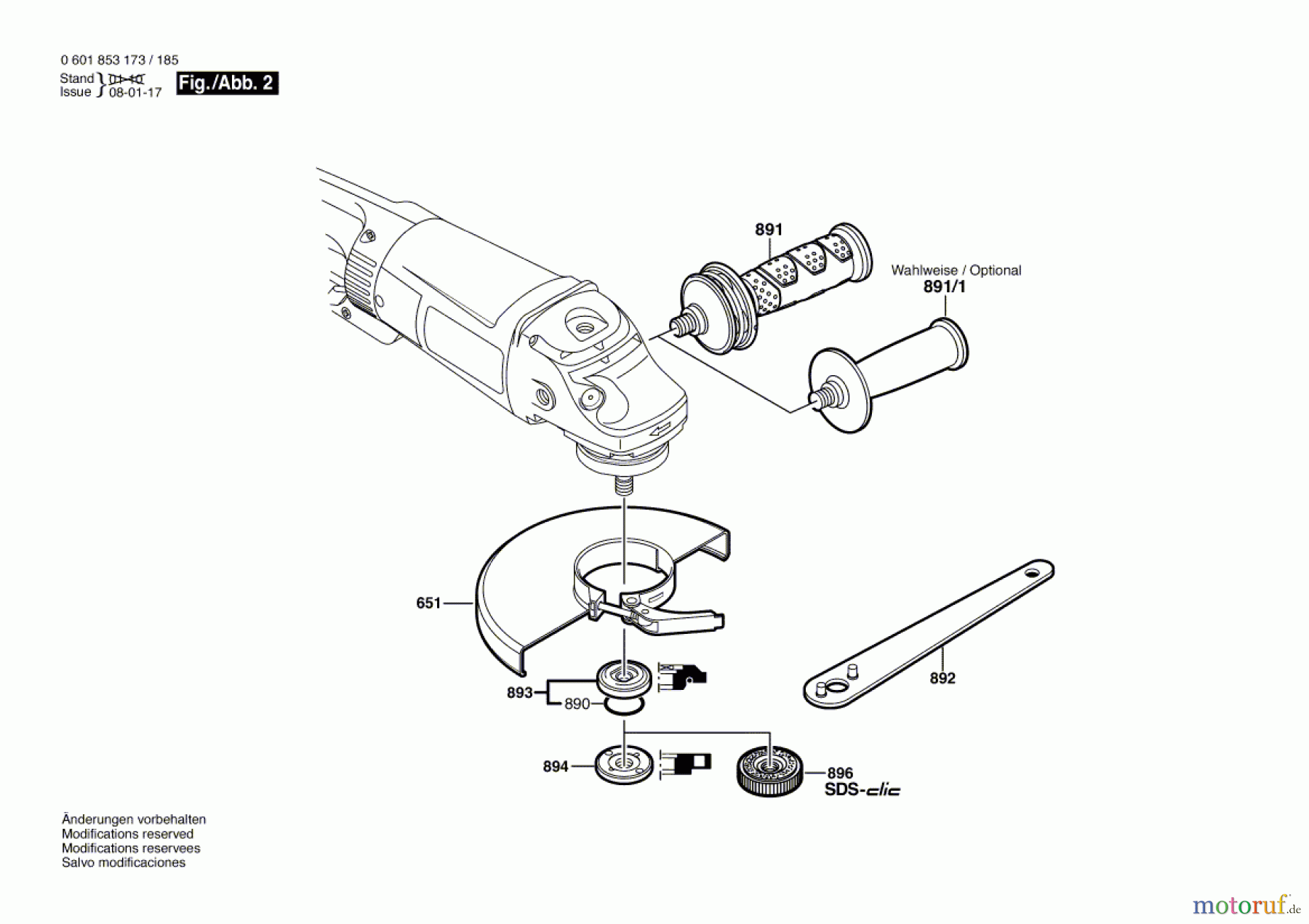 Bosch Werkzeug Winkelschleifer GWS 24-180 B Seite 2