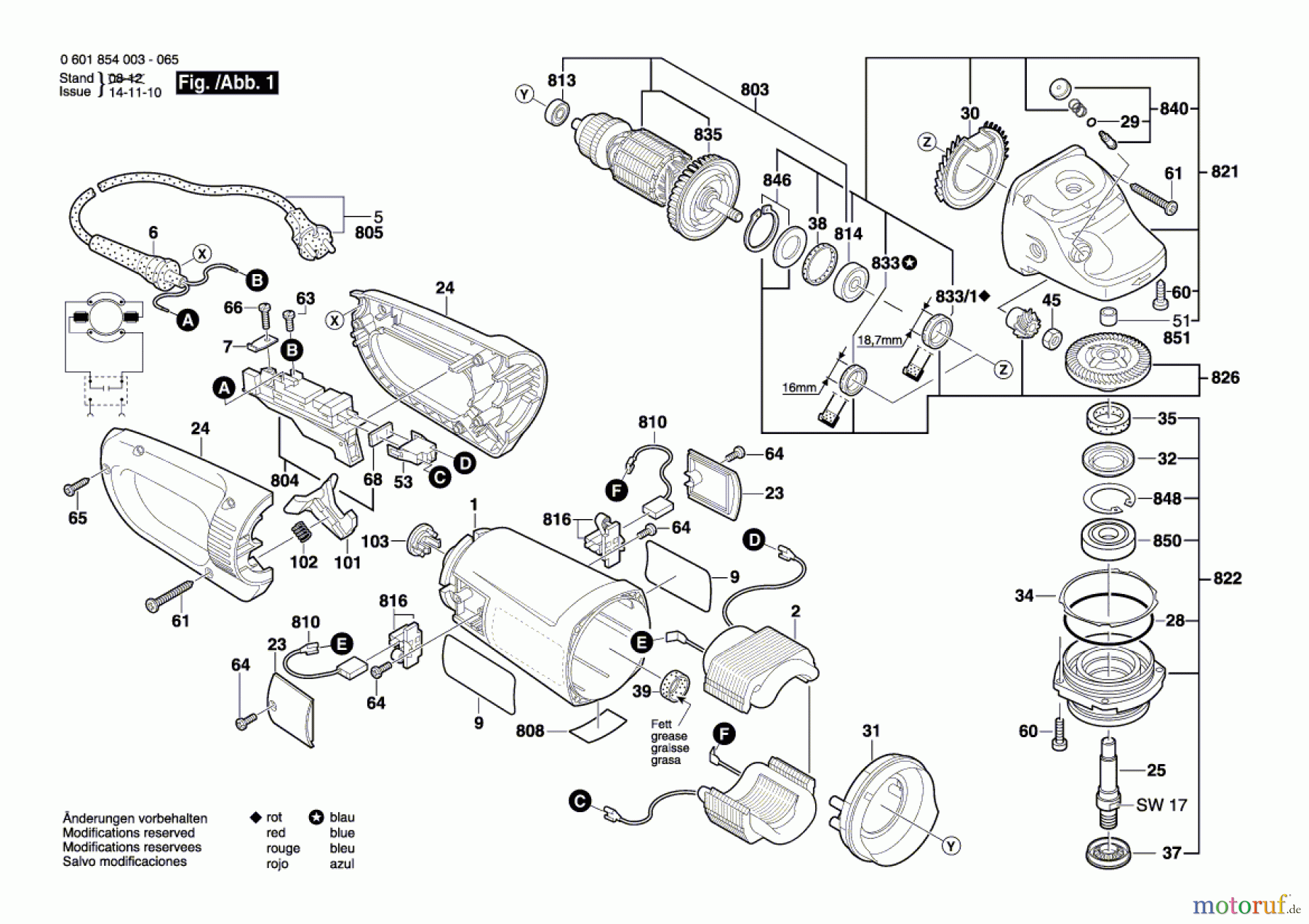  Bosch Werkzeug Winkelschleifer GWS 24-230 B Seite 1