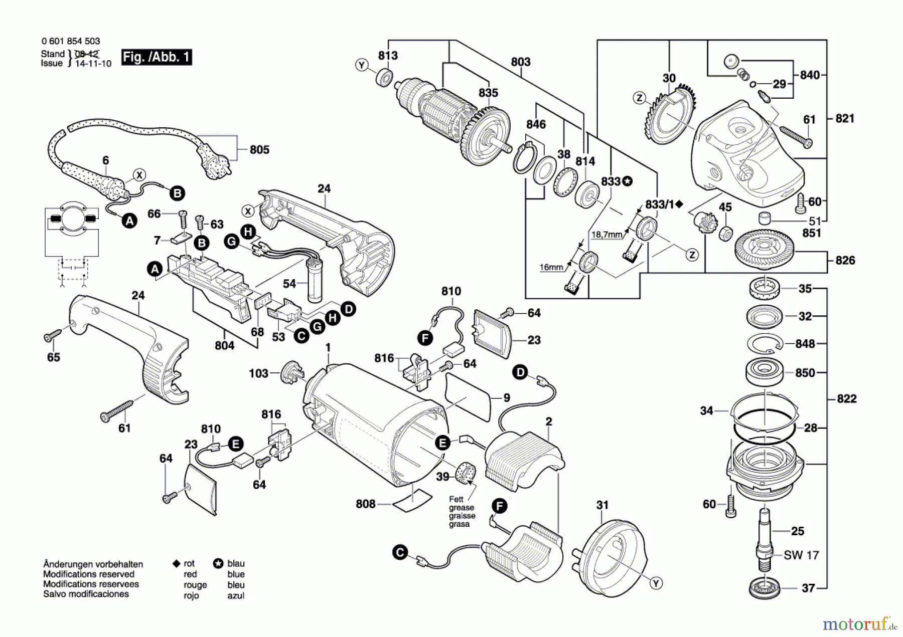  Bosch Werkzeug Winkelschleifer GWS 2400-23 JH Seite 1