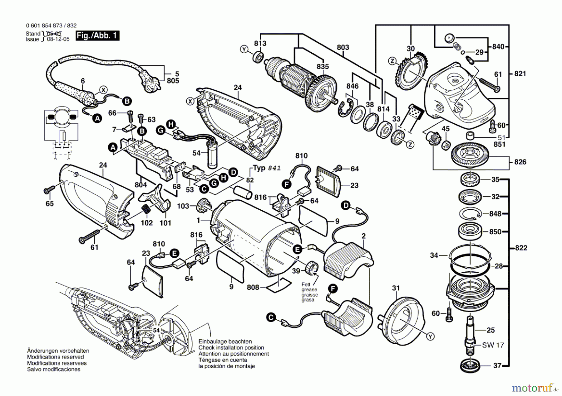 Bosch Werkzeug Winkelschleifer GWS 24-230 JB Seite 1