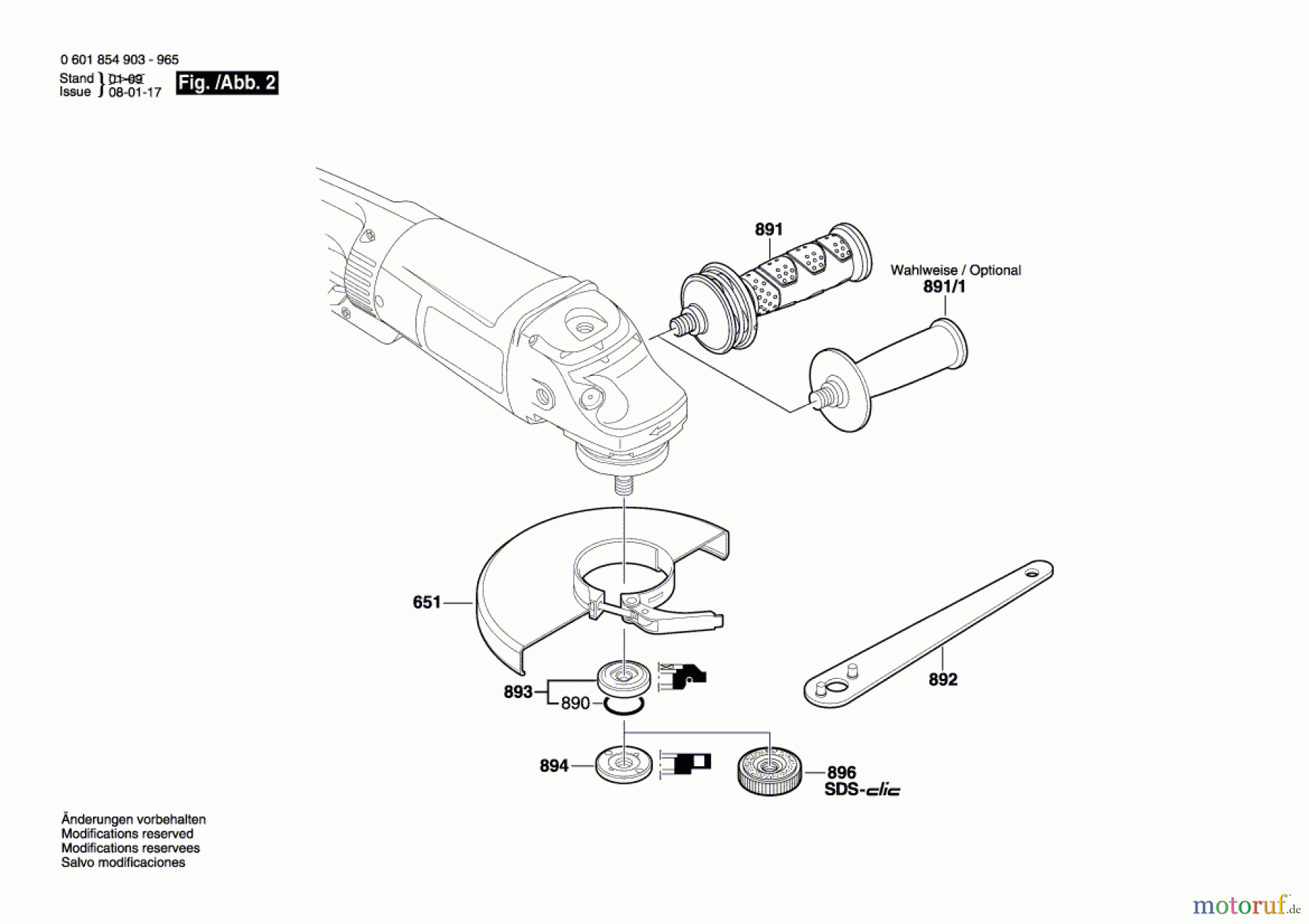  Bosch Werkzeug Winkelschleifer GWS 24-230 JB Seite 2