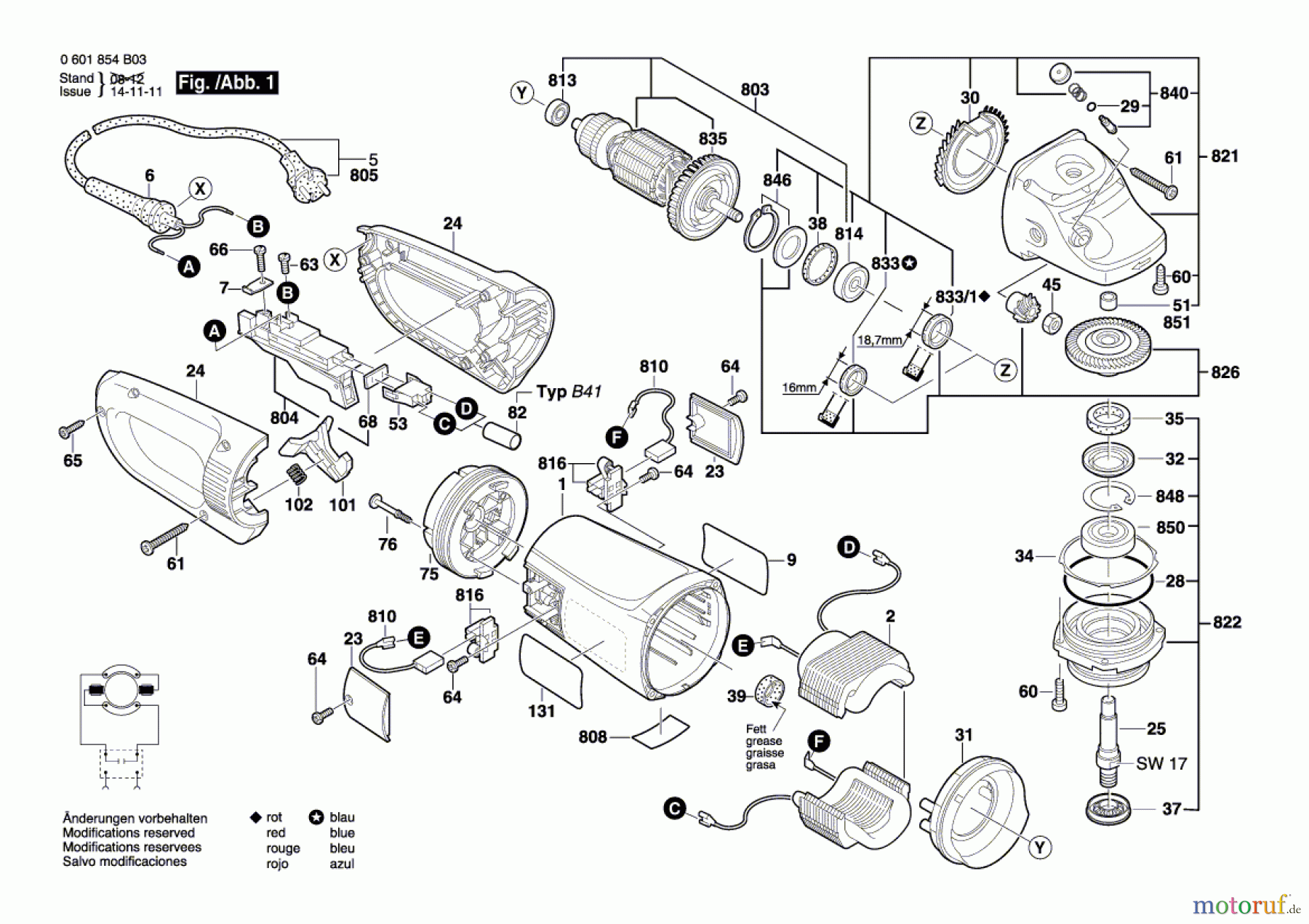  Bosch Werkzeug Winkelschleifer GWS 26-180 BV Seite 1
