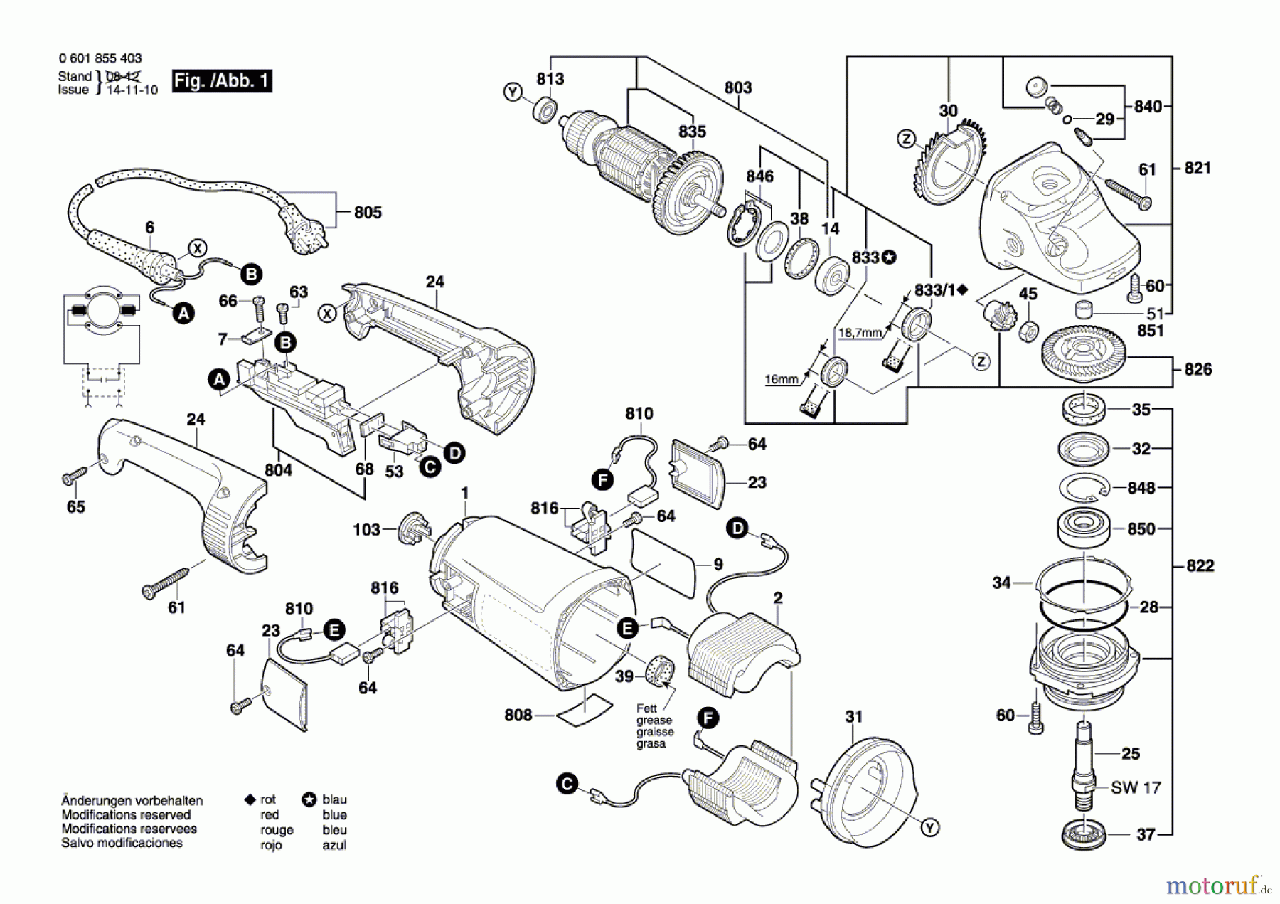  Bosch Werkzeug Winkelschleifer GWS 26-180 H Seite 1