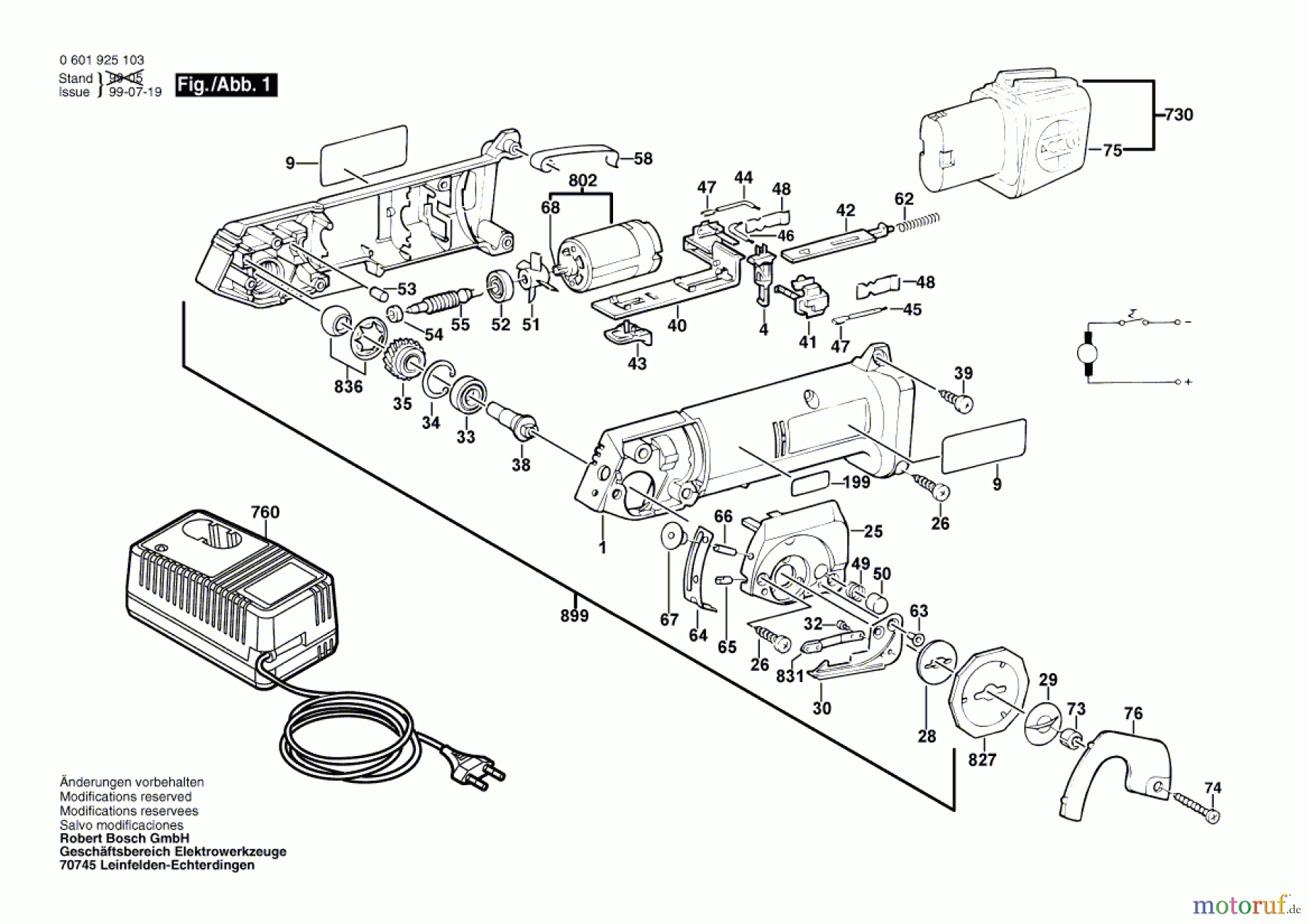  Bosch Akku Werkzeug Akku-Stoffschere GUS 9,6 V Seite 1