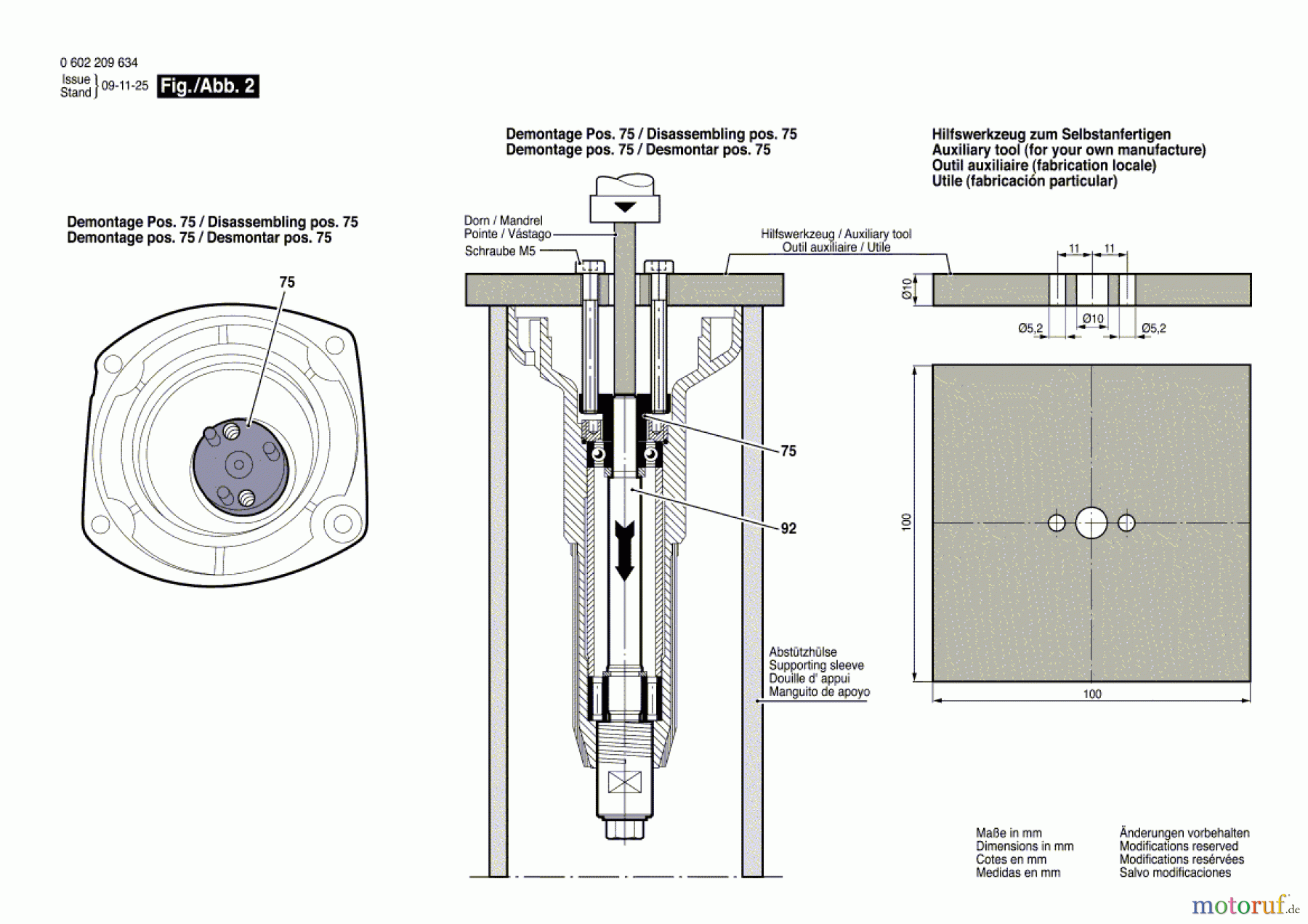  Bosch Werkzeug Geradschleifer HGS 65/50 Seite 2