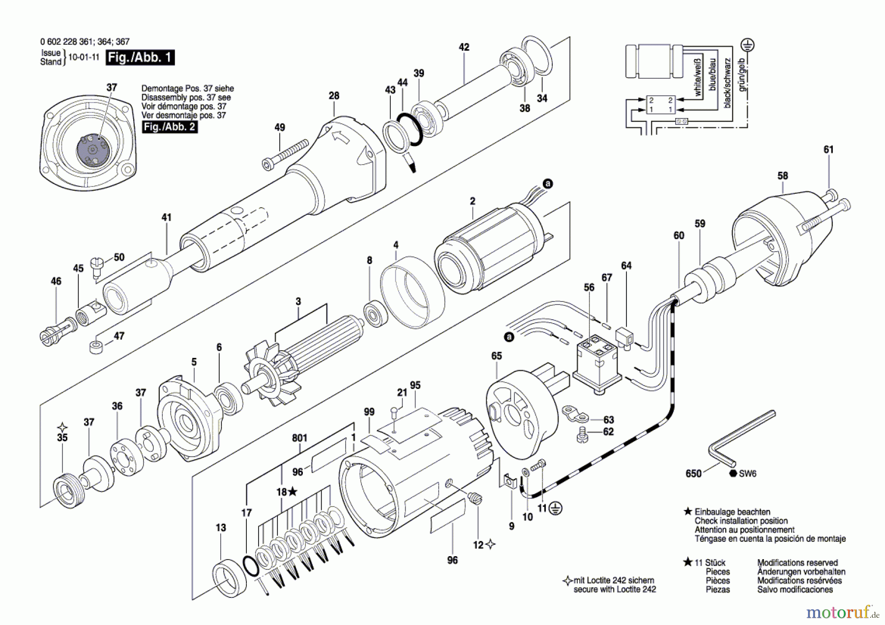  Bosch Werkzeug Geradschleifer ---- Seite 1