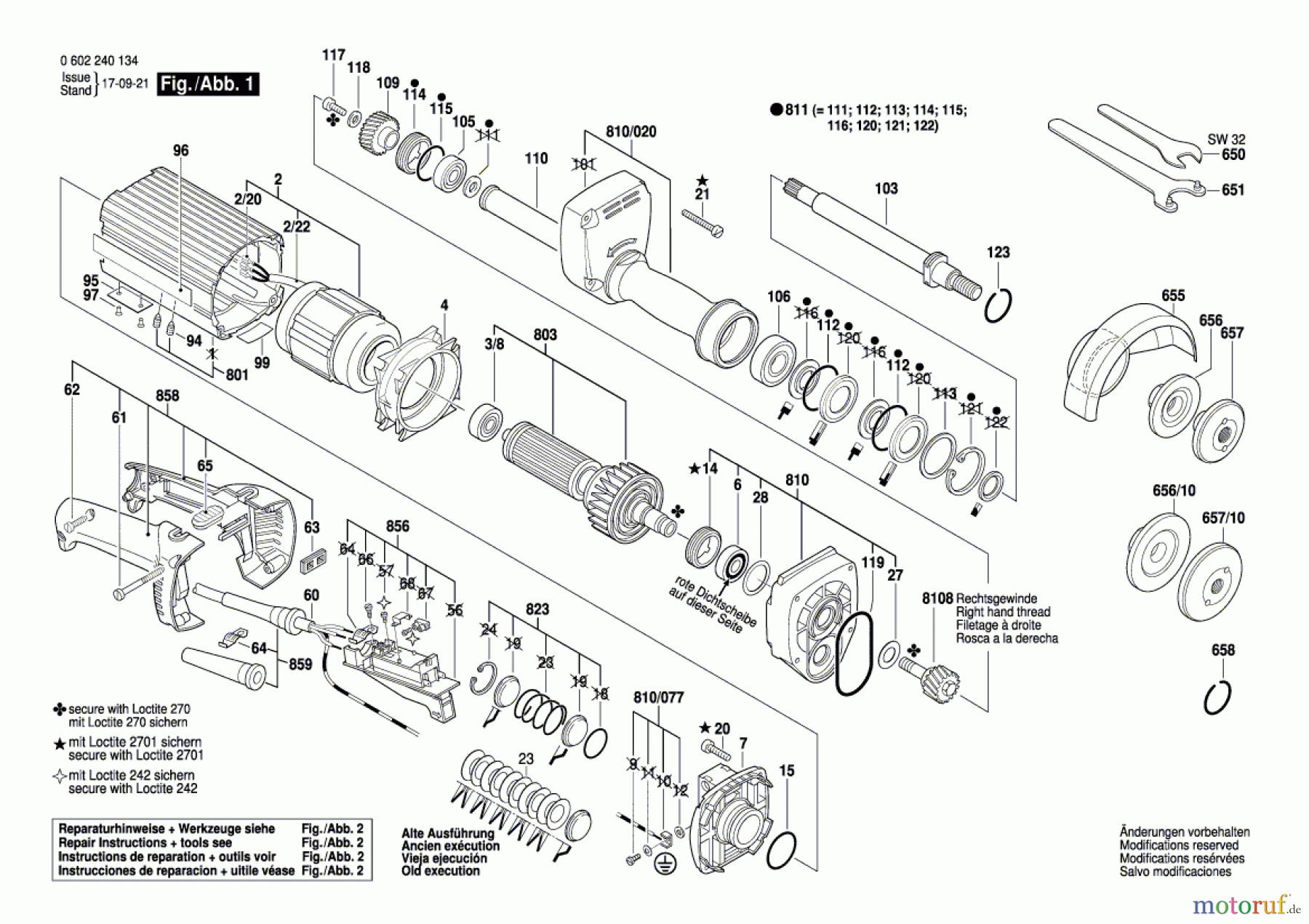  Bosch Werkzeug Hf-Geradschleifer GERADSCHLEIFER ---- Seite 1