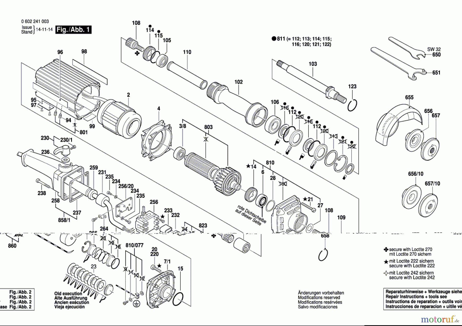  Bosch Werkzeug Hf-Geradschleifer 2 241 Seite 1