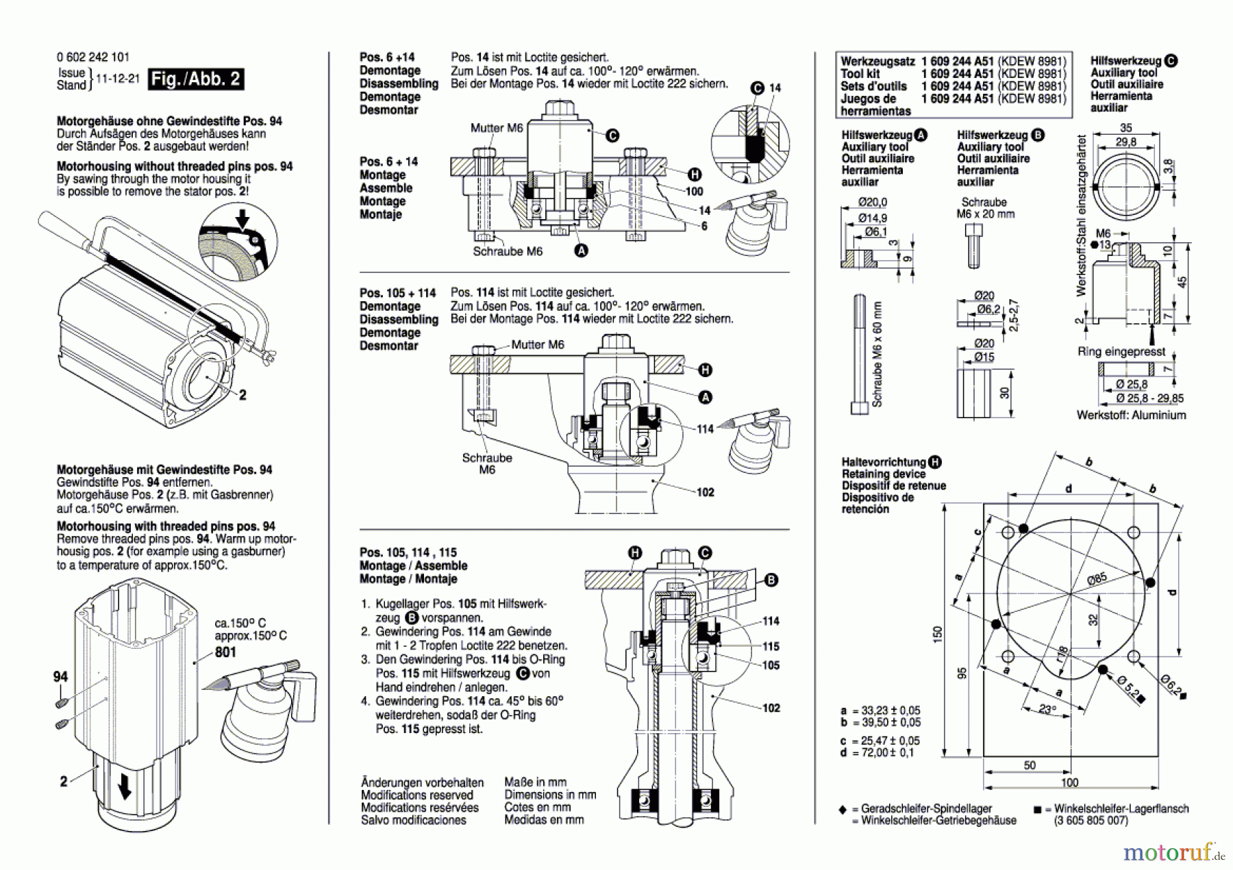  Bosch Werkzeug Hf-Geradschleifer GERADSCHLEIFER 2 242 Seite 2