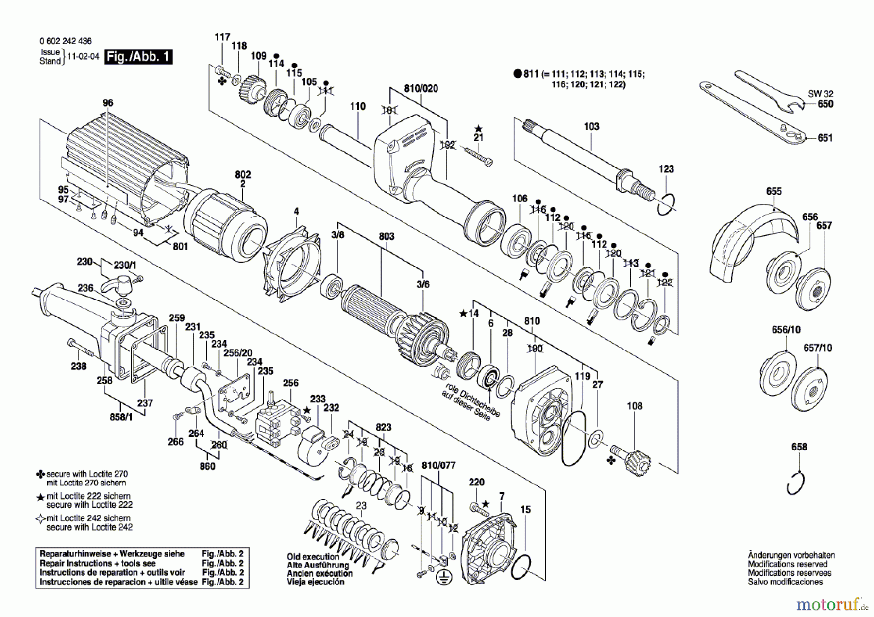  Bosch Werkzeug Hf-Geradschleifer GERADSCHLEIFER ---- Seite 1