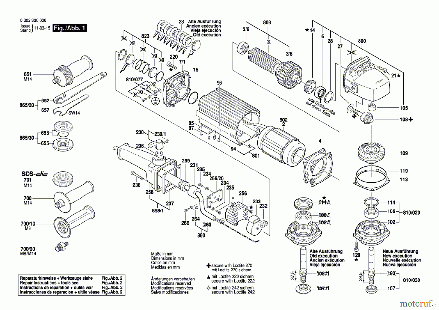  Bosch Werkzeug Hf-Winkelschleifer ---- Seite 1