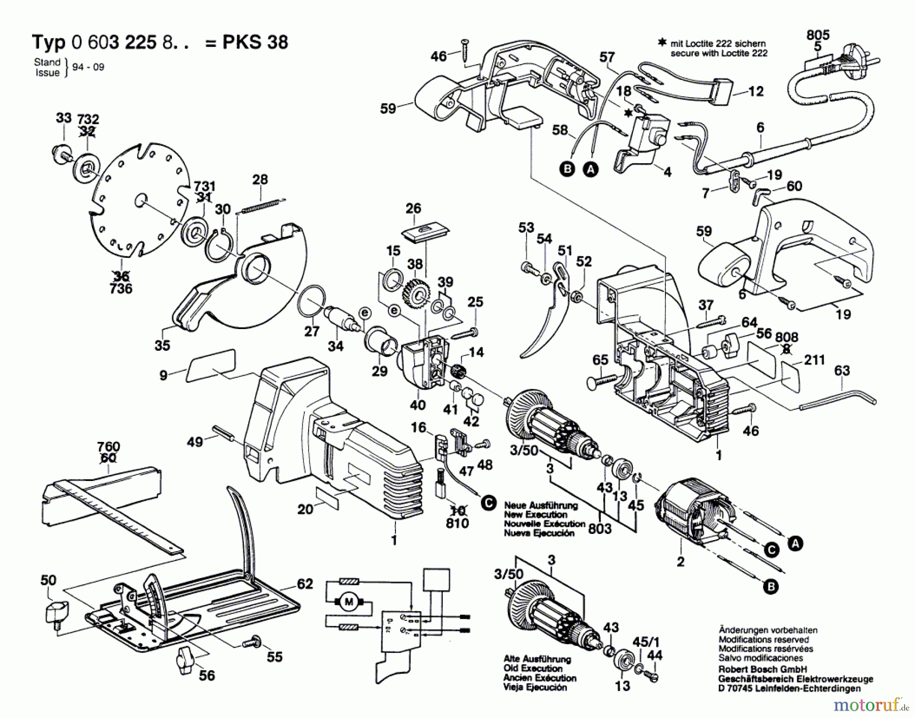  Bosch Werkzeug Hw-Handkreissäge PKS 38 Seite 1