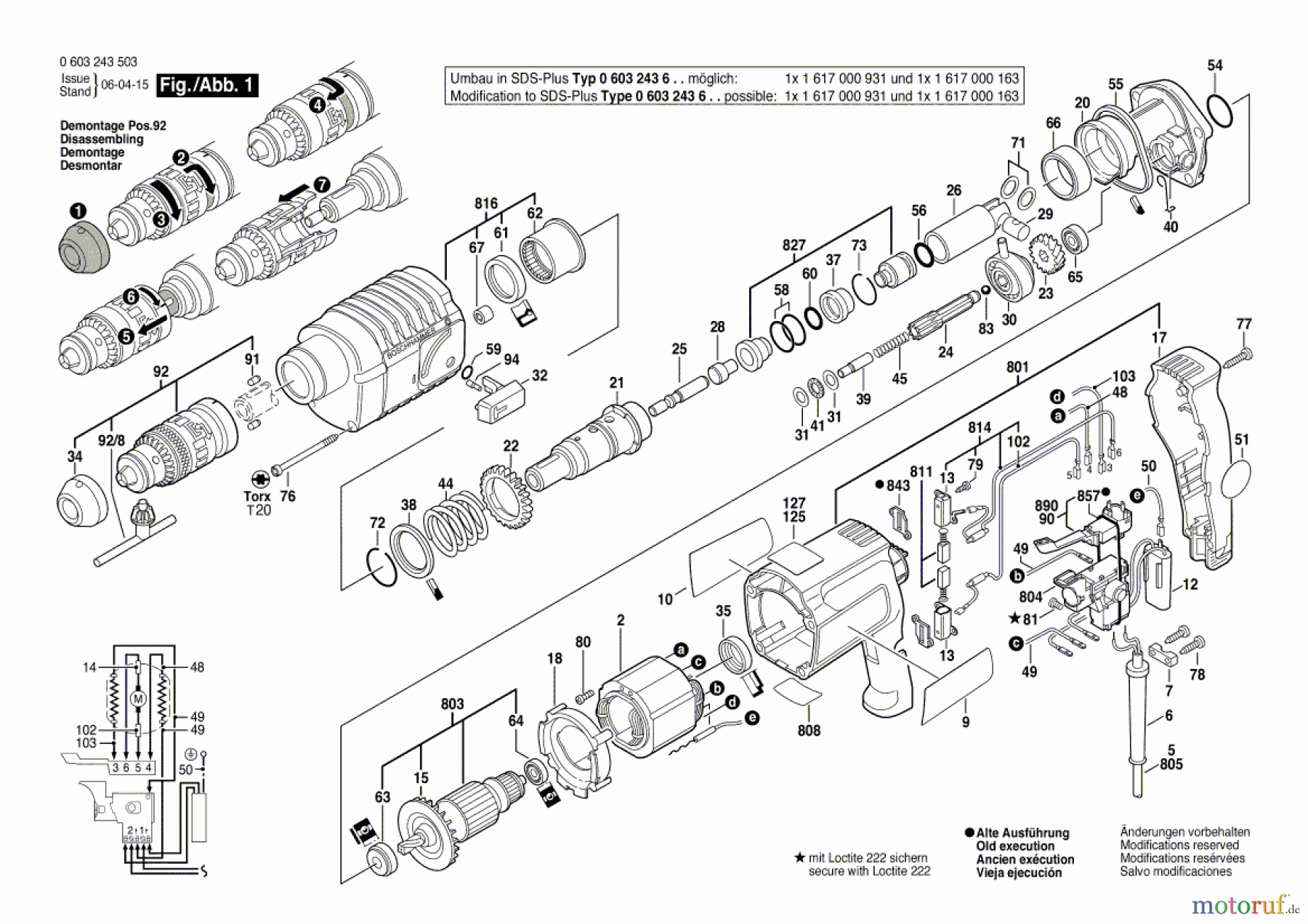  Bosch Werkzeug Hw-Bohrhammer PBH 20-RF Seite 1