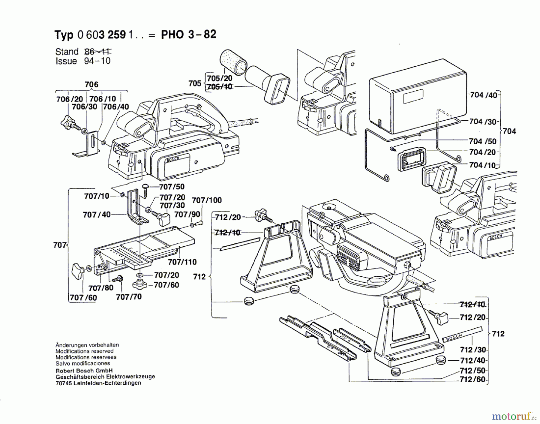  Bosch Werkzeug Hw-Handhobel PHO 3-82 Seite 2