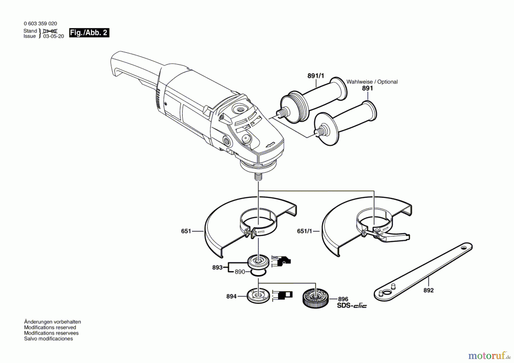  Bosch Werkzeug Winkelschleifer PWS 1900 Seite 2