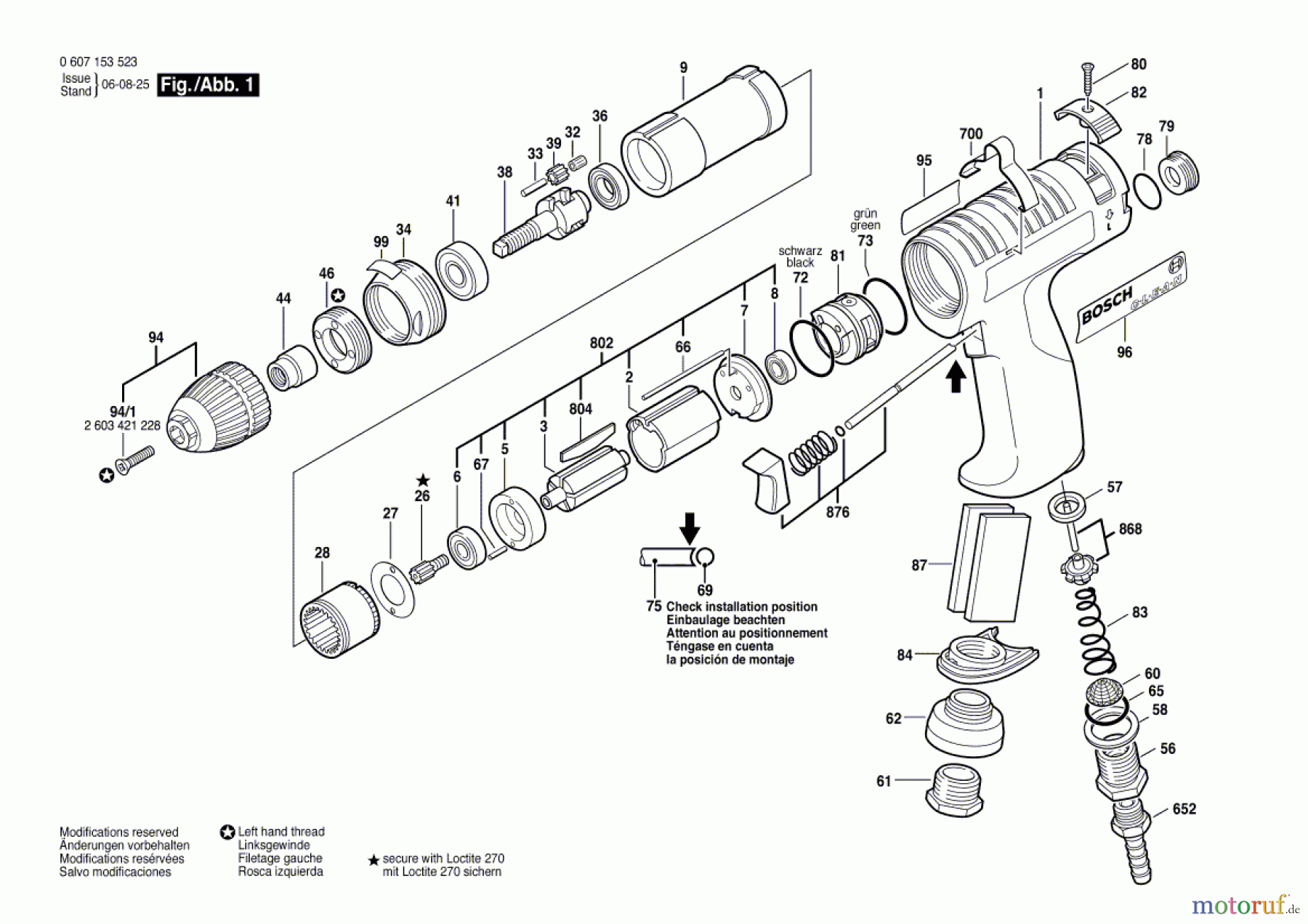  Bosch Werkzeug Pw-Bohrmaschine-Ind 180 WATT-SERIE Seite 1