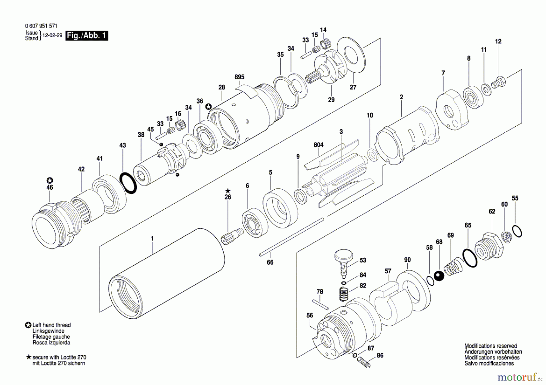  Bosch Werkzeug Einbaumotor 370 WATT-SERIE Seite 1