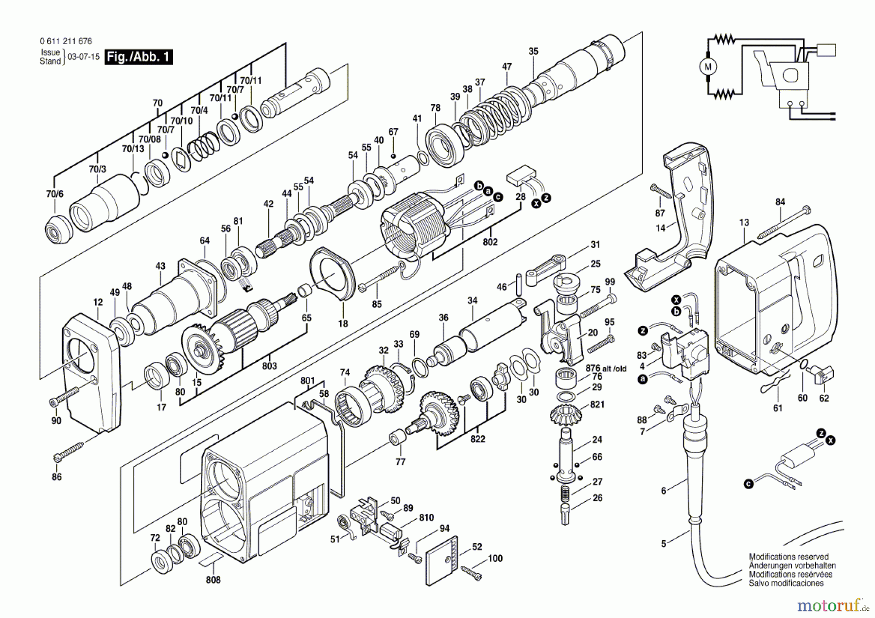  Bosch Werkzeug Bohrhammer ---- Seite 1