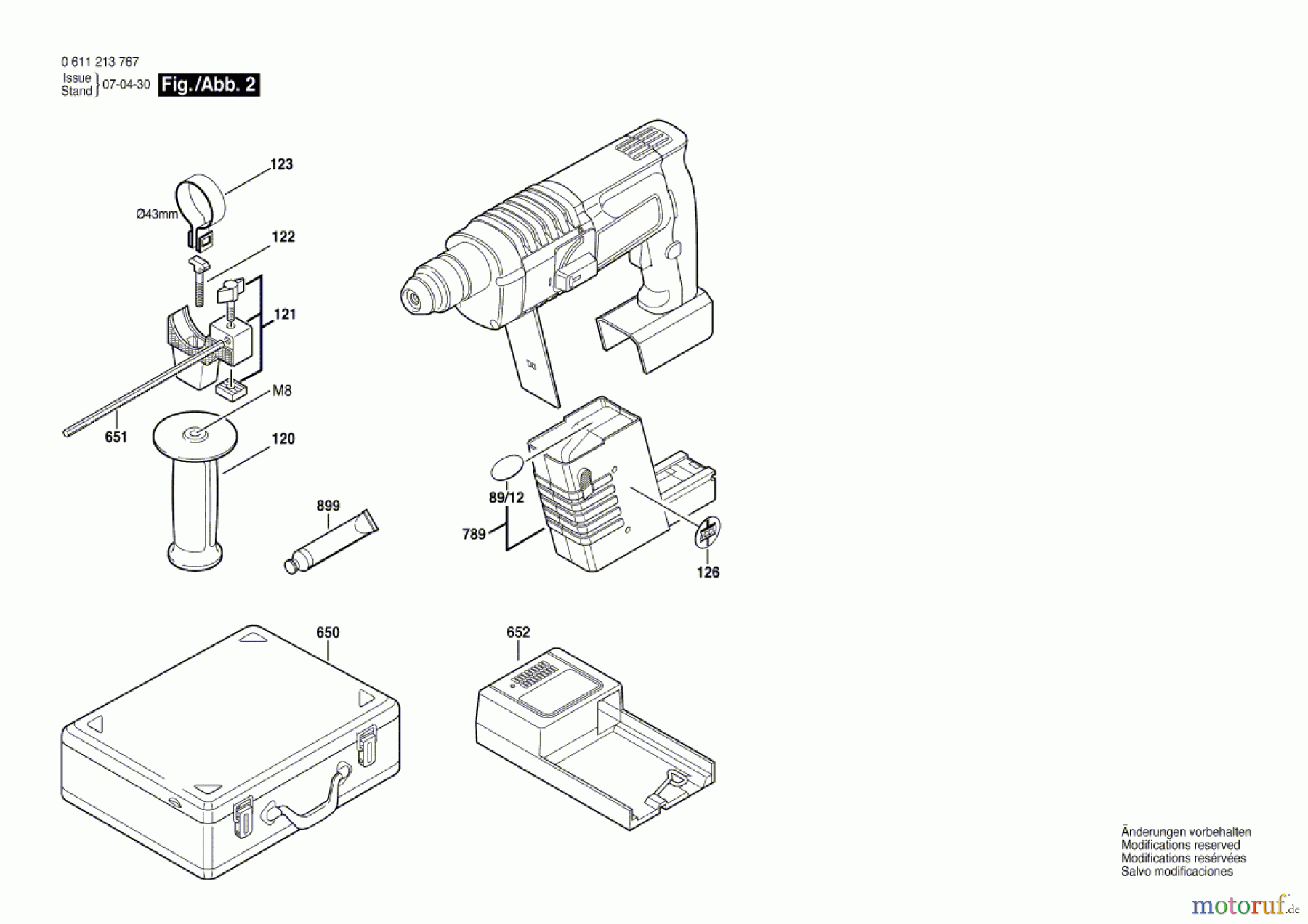  Bosch Akku Werkzeug Gw-Akku-Bohrhammer BBH 24 VRE Seite 2