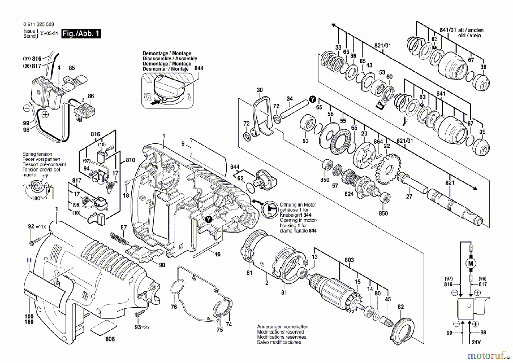  Bosch Akku Werkzeug Gw-Akku-Bohrhammer GBH 24 VRE Seite 1