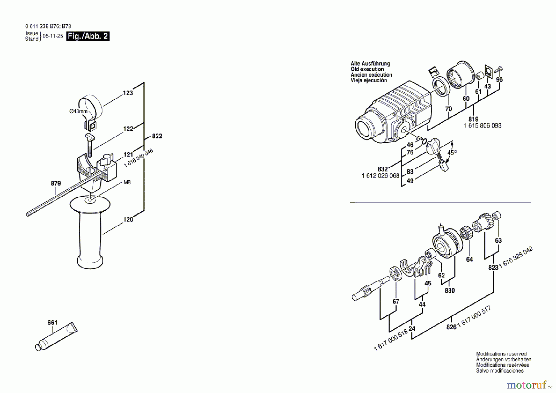 Bosch Werkzeug Bohrhammer DD 521 Seite 2