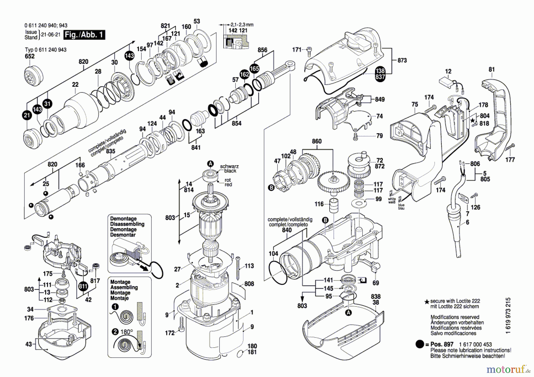  Bosch Werkzeug Bohrhammer GBH 5-38 X Seite 1