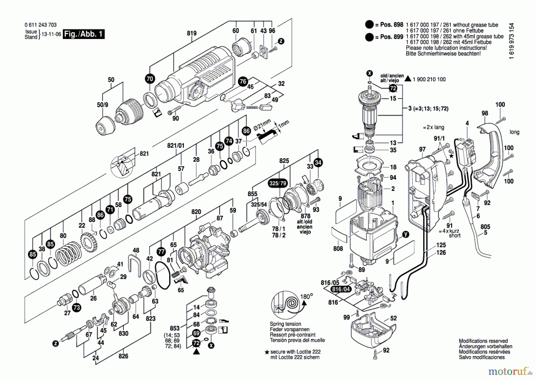  Bosch Werkzeug Bohrhammer GBH 4-top Seite 1