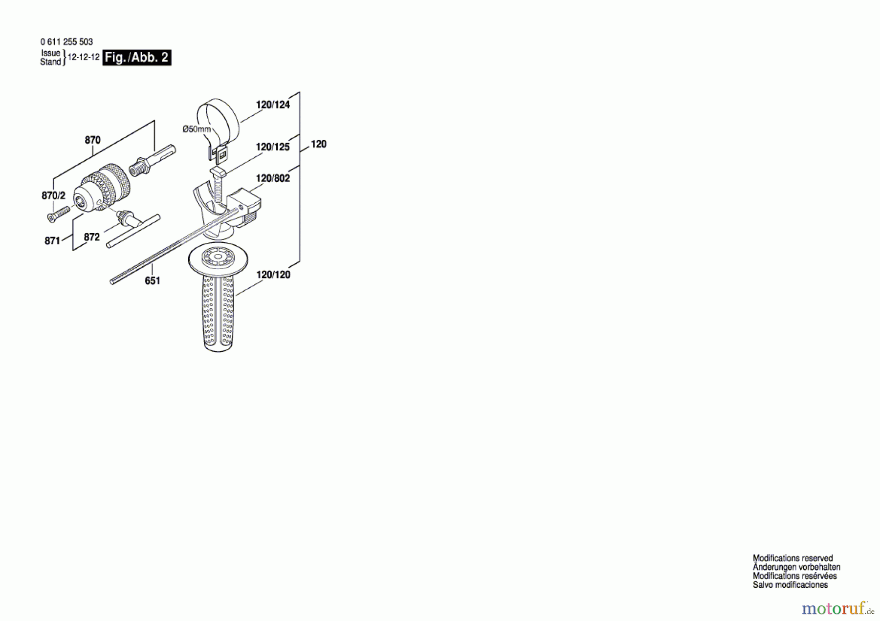  Bosch Werkzeug Bohrhammer GBH 2-26 DBR Seite 2