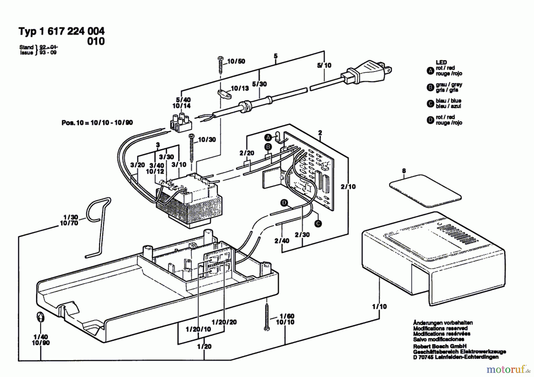  Bosch Werkzeug Batterie-Ladegerät ---- Seite 1