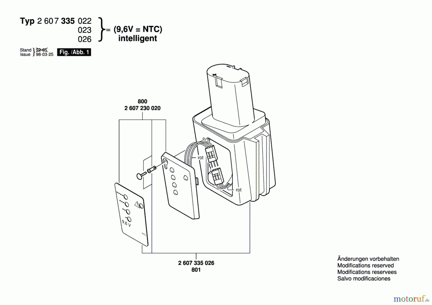  Bosch Akku Werkzeug Akku-Paket ---- Seite 1