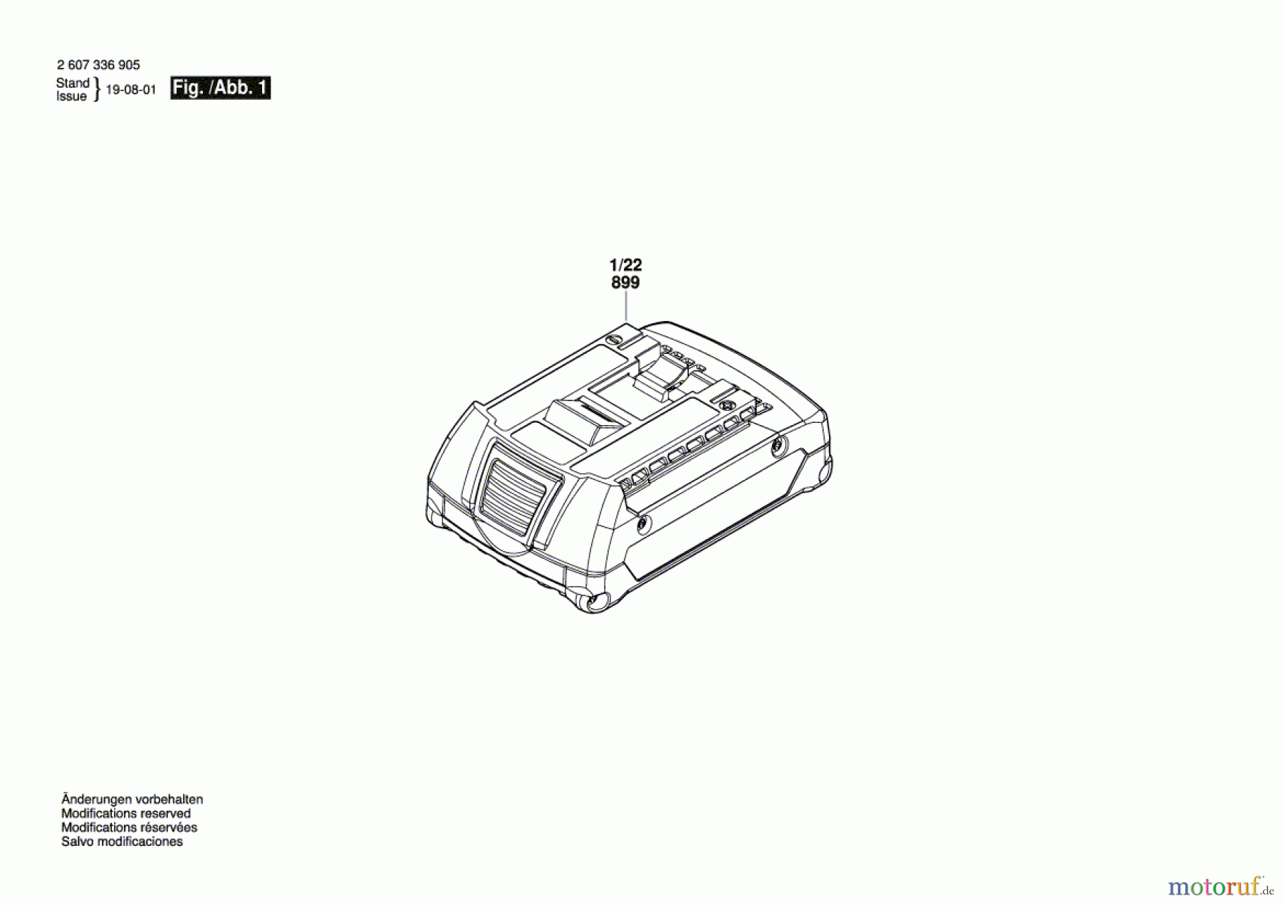  Bosch Werkzeug Einschub-Akkupaket GBA 18V Seite 1