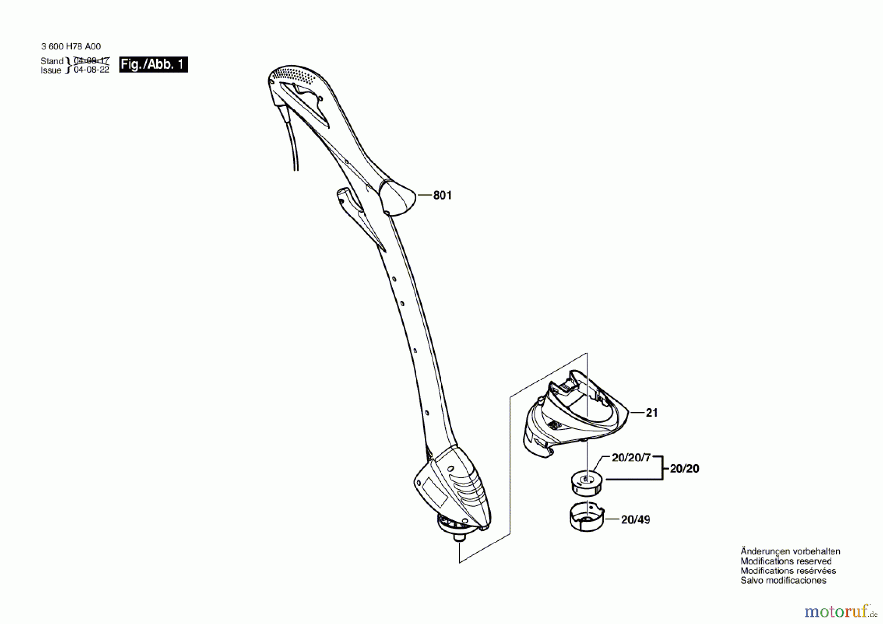  Bosch Gartengeräte Rasentrimmer ART 23 EASYTRIM Seite 1