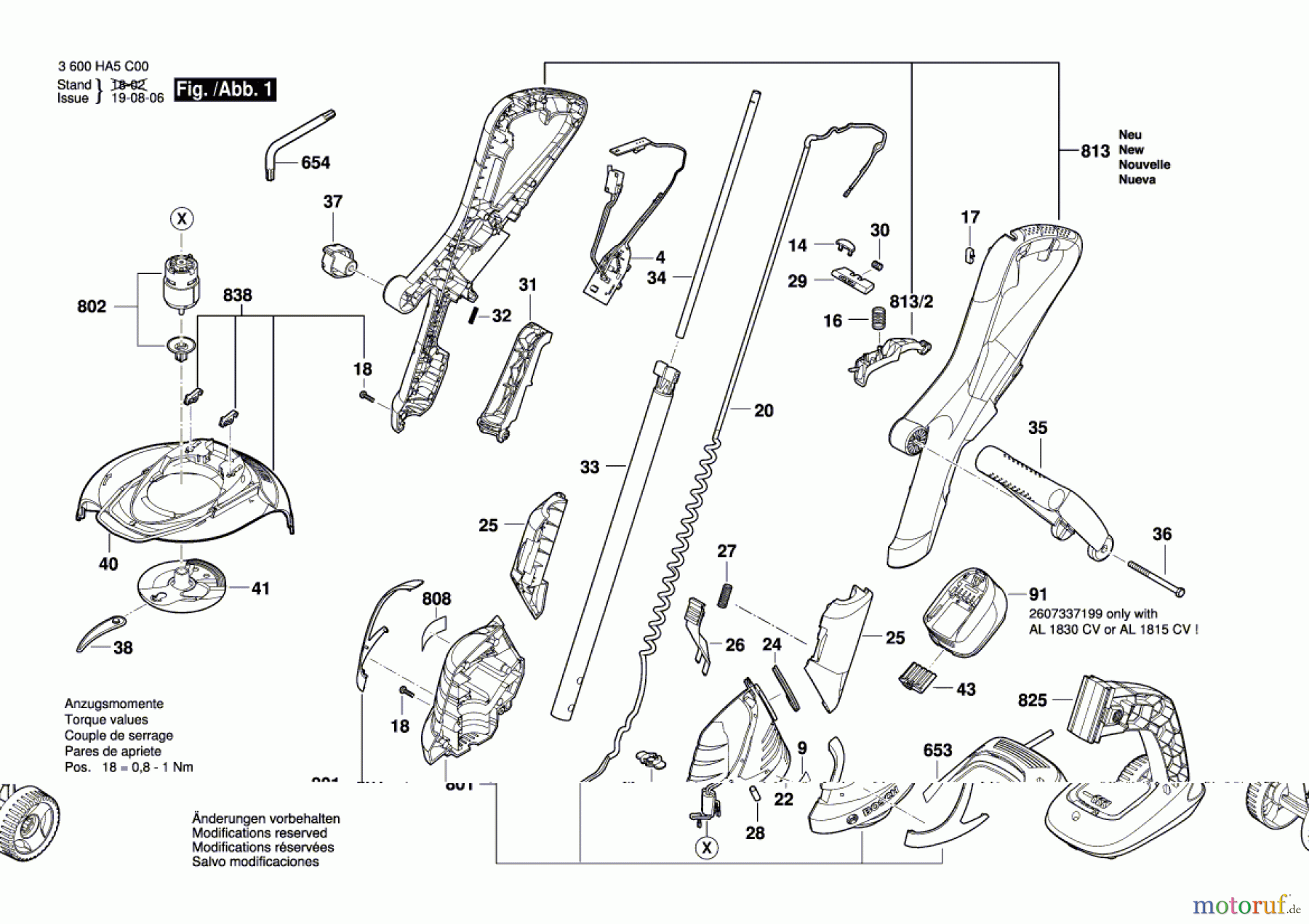  Bosch Gartengeräte Rasentrimmer ART 23-18 LI Seite 1