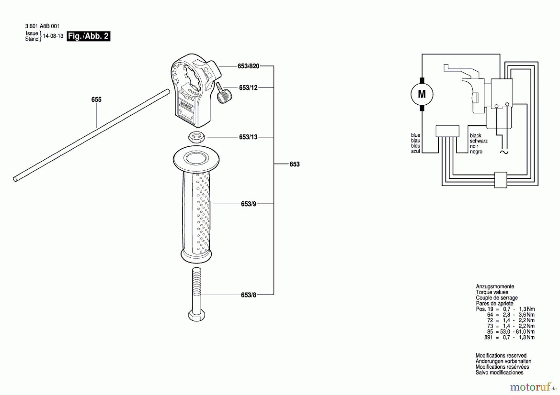  Bosch Werkzeug Schlagbohrmaschine GSB 162-2 RE Seite 2