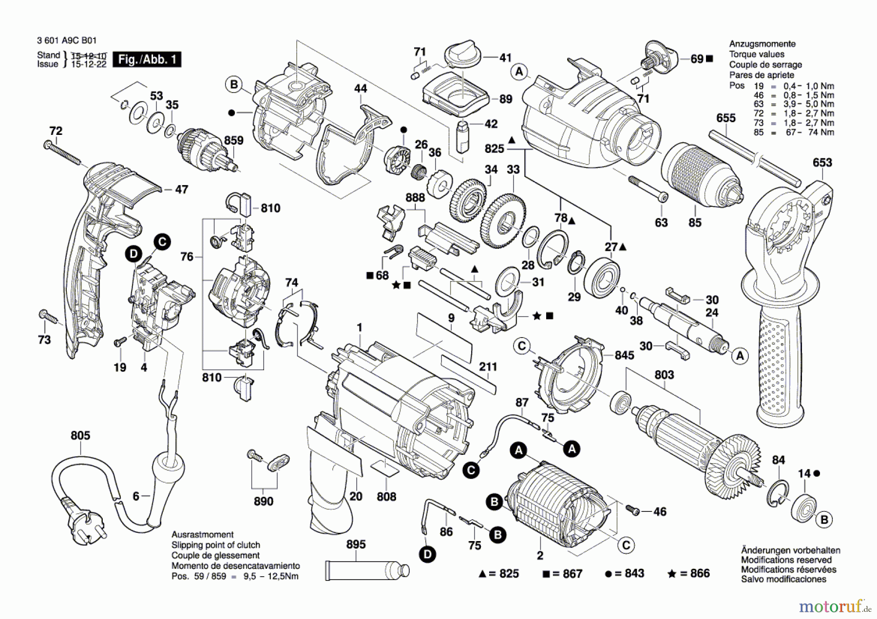  Bosch Werkzeug Schlagbohrmaschine SB 1100 E Seite 1