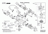 Bosch Winkelschleifer EWS 7-125-E BASIC Listas de piezas de repuesto y dibujos Seite 1