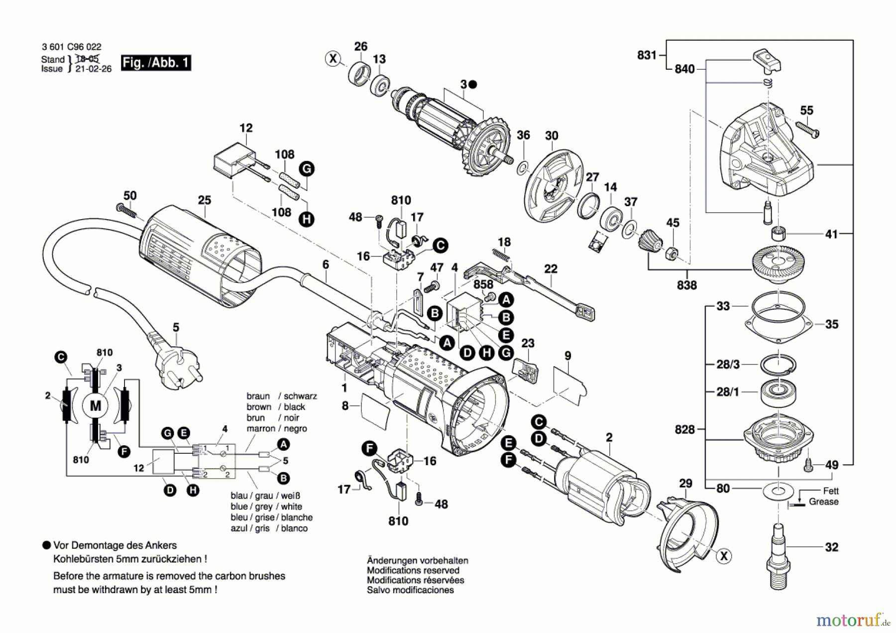  Bosch Werkzeug Winkelschleifer GWS 9-125 Seite 1