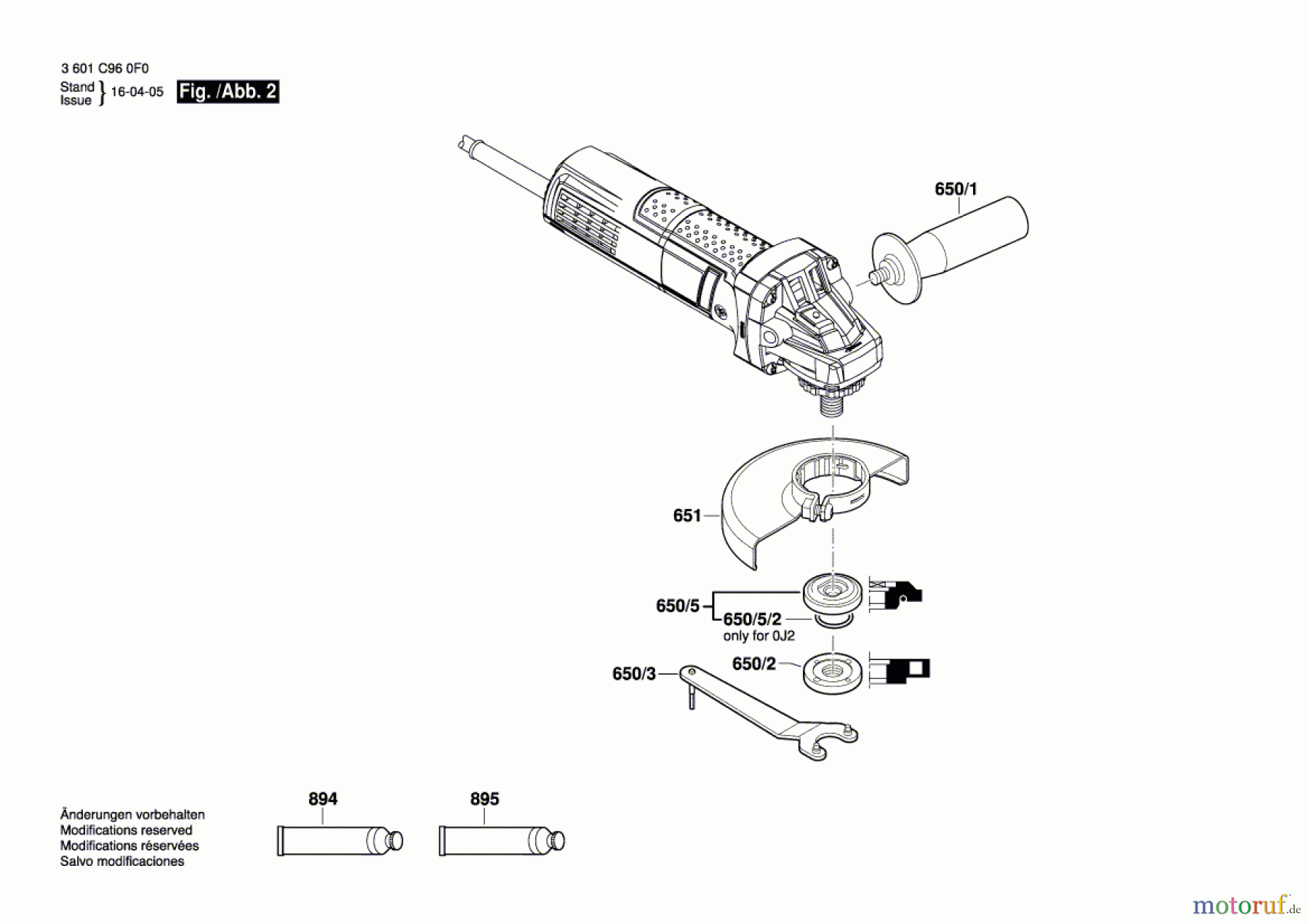  Bosch Werkzeug Winkelschleifer GWS 900-100 Seite 2