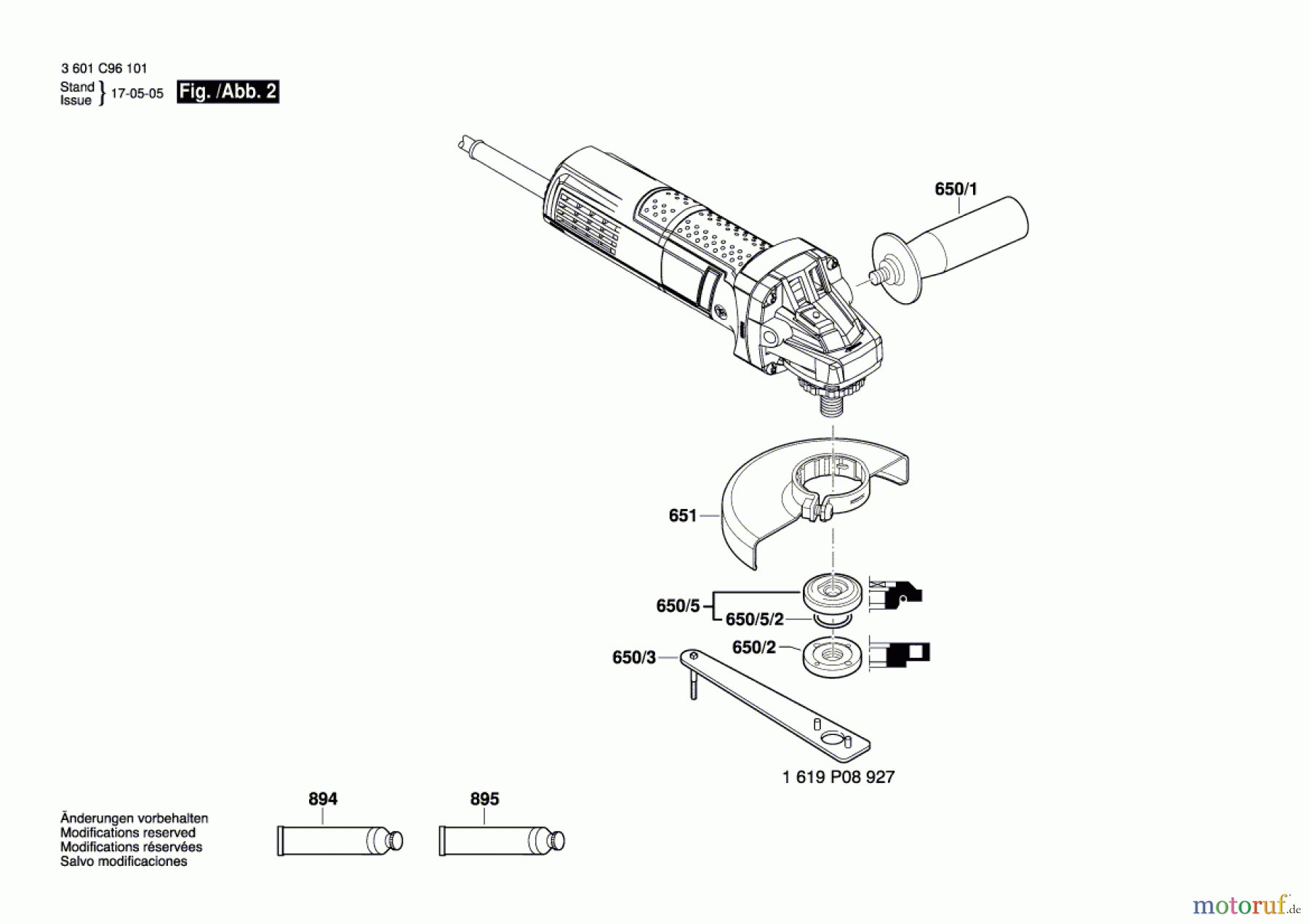  Bosch Werkzeug Winkelschleifer GWS 9-125 S Seite 2