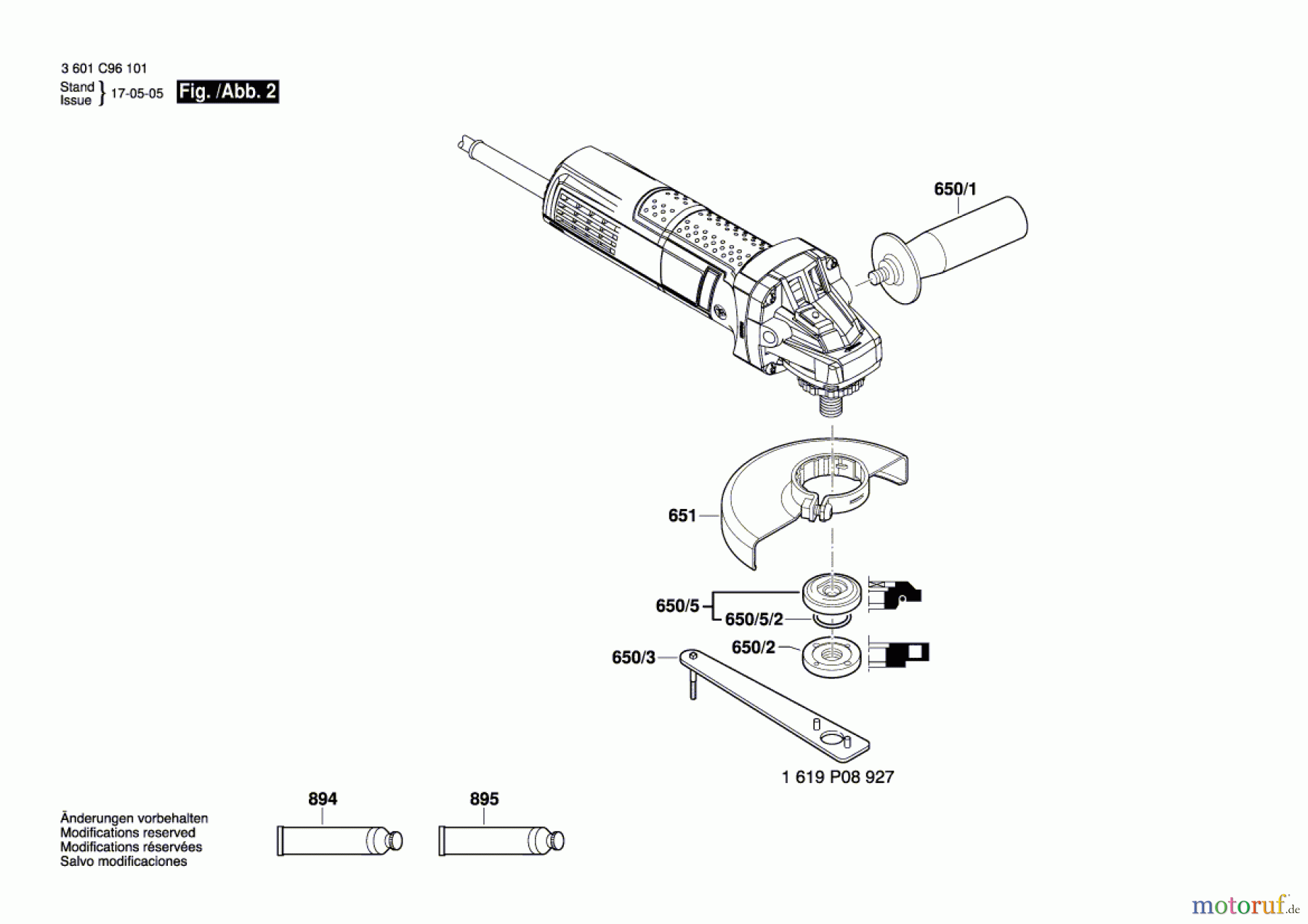  Bosch Werkzeug Winkelschleifer GWS 9-115 S Seite 2