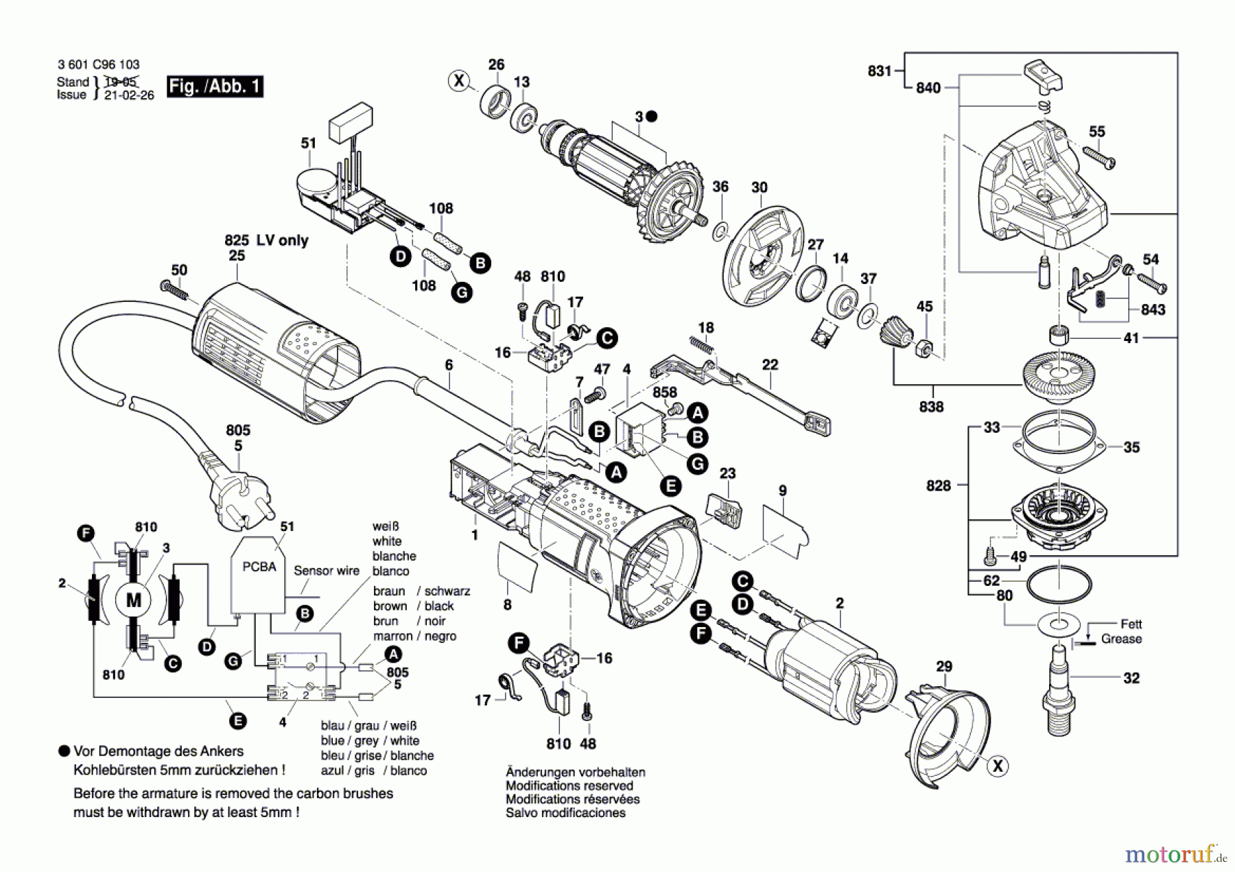  Bosch Werkzeug Winkelschleifer GWS 9-125 S Seite 1