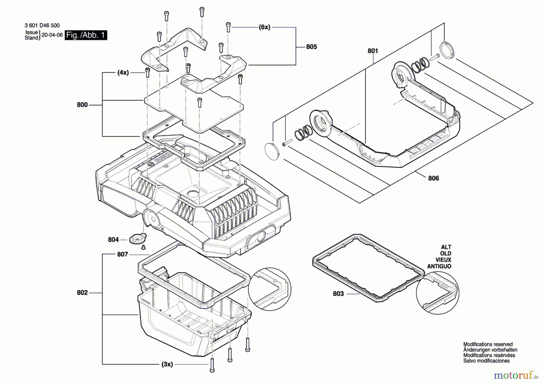  Bosch Akku Werkzeug Akku-Lampe GLI 18V-2200 C Seite 1